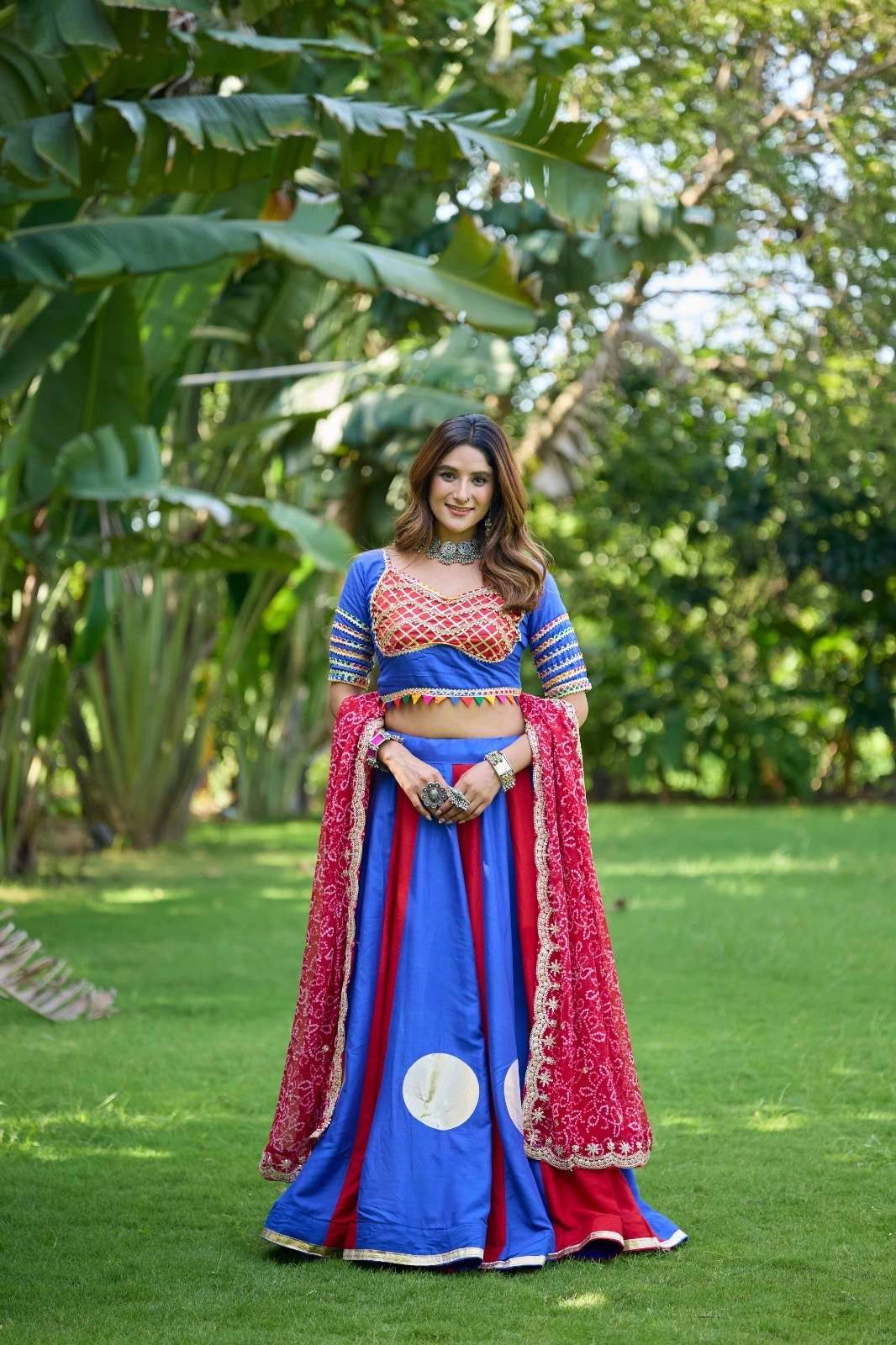 KD 16 COTTON DESIGNER WORK NAVRATRI WEAR LEHENGA CHOLI WITH DUPATTA SET 