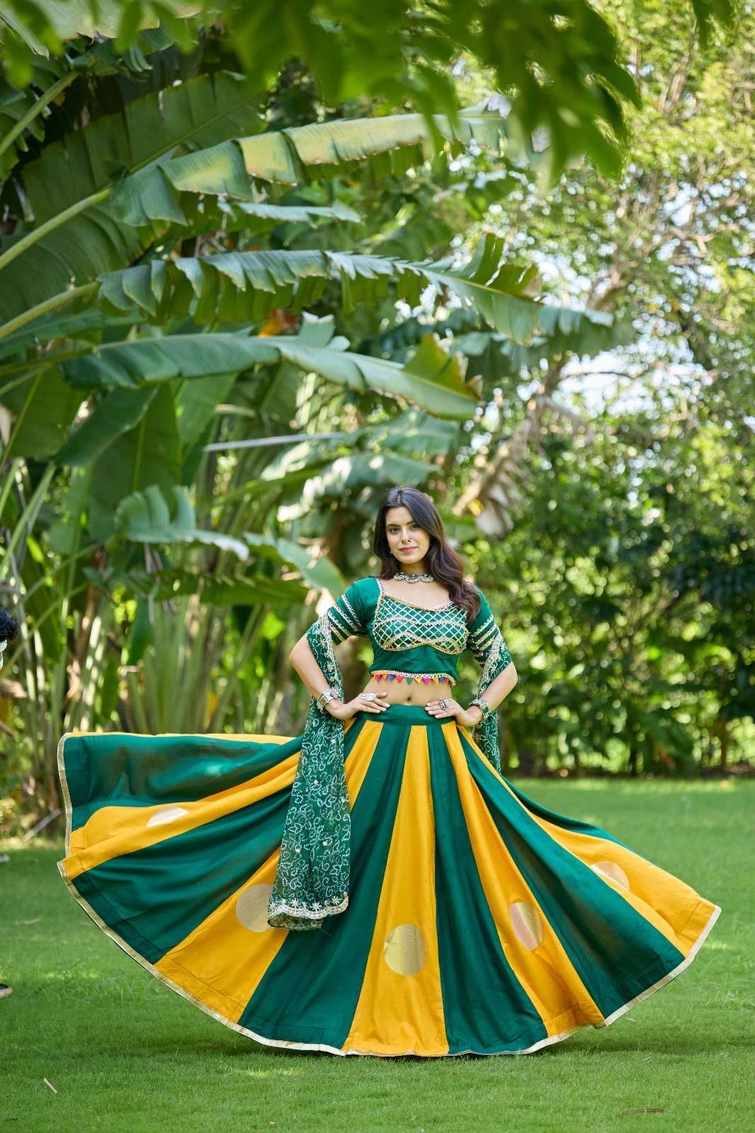 KD 16 COTTON DESIGNER WORK NAVRATRI WEAR LEHENGA CHOLI WITH DUPATTA SET 