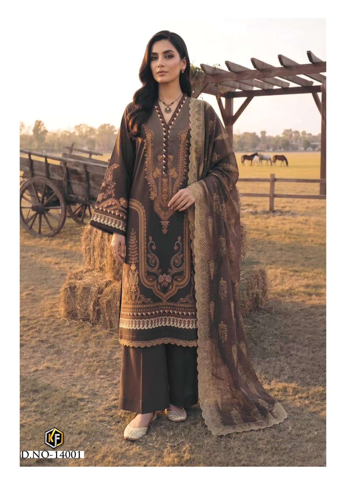 KEVAL FAB KANEEZ HEAVY COTTON LUXURY COLLECTION VOL14 LAWN COTTON DIGITAL PRINT SALWAR SUIT