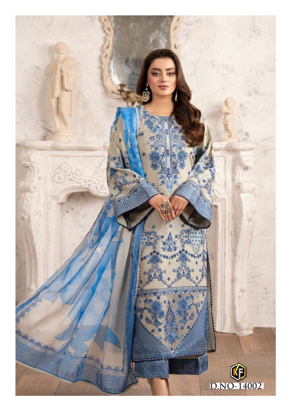 KEVAL FAB KANEEZ HEAVY COTTON LUXURY COLLECTION VOL14 LAWN COTTON DIGITAL PRINT SALWAR SUIT