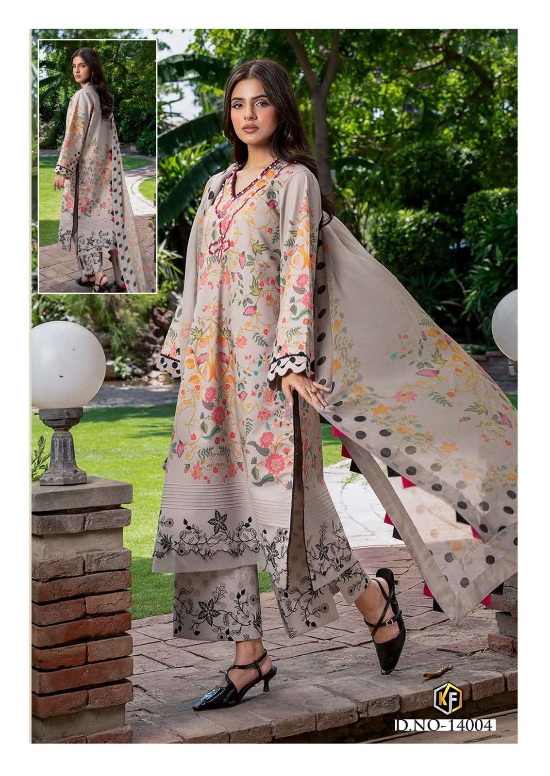 KEVAL FAB KANEEZ HEAVY COTTON LUXURY COLLECTION VOL14 LAWN COTTON DIGITAL PRINT SALWAR SUIT