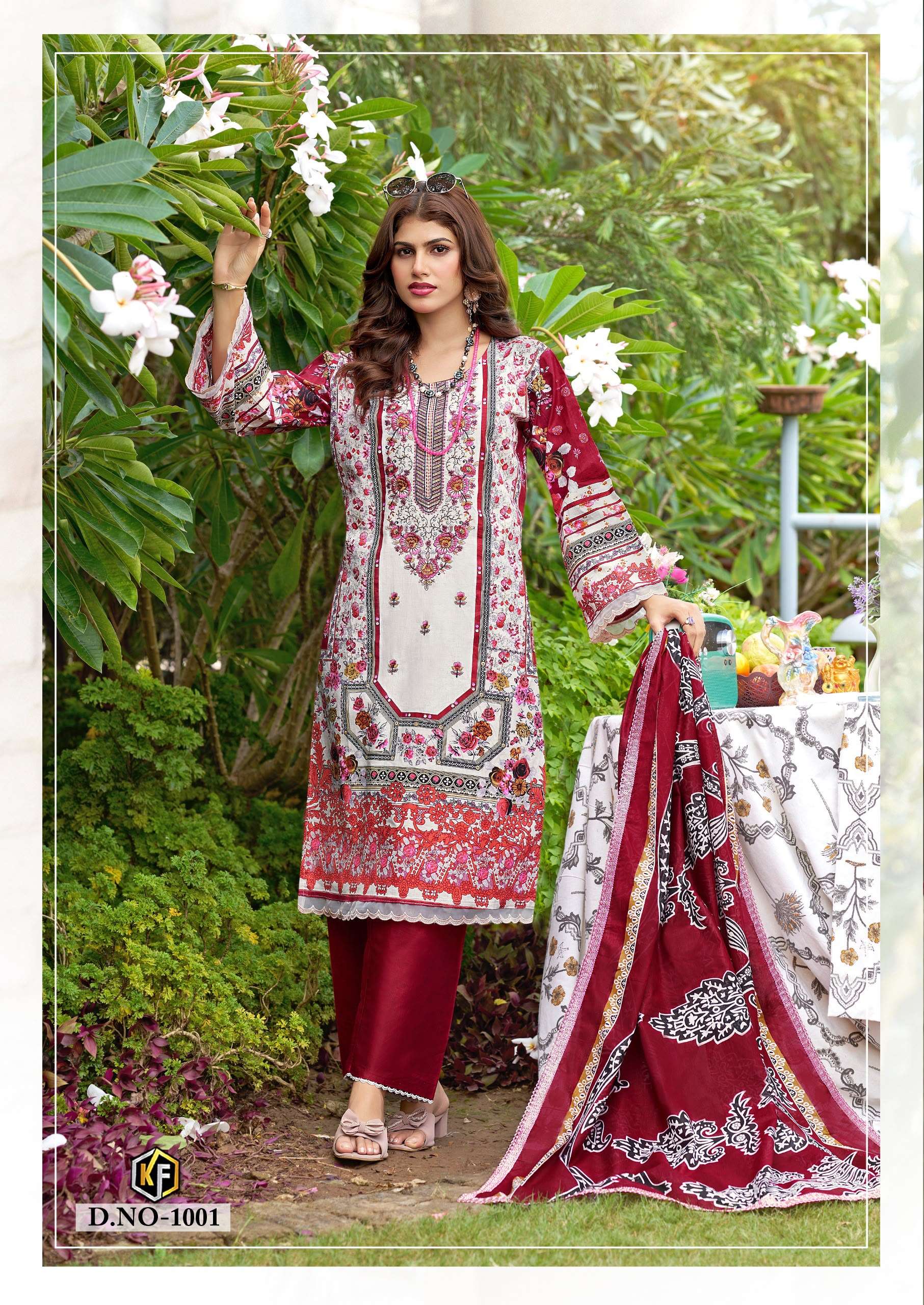 KEVAL FAB NAZNIN COTTON FANCY EMBROIDERY WORKS SUIT