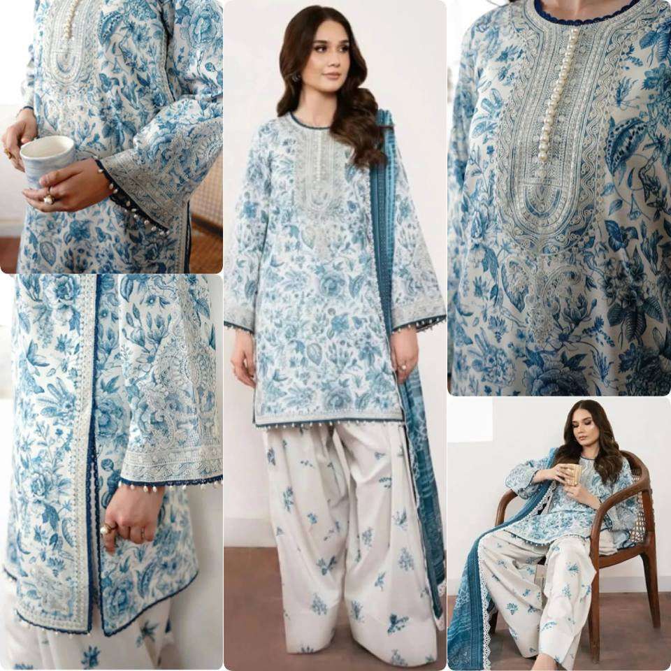 LADY LOOK 010 CREPE DESIGNER WORK PARTY WEAR LADIES TOP FARSHI PLAZZO AND DUPATTA SET 
