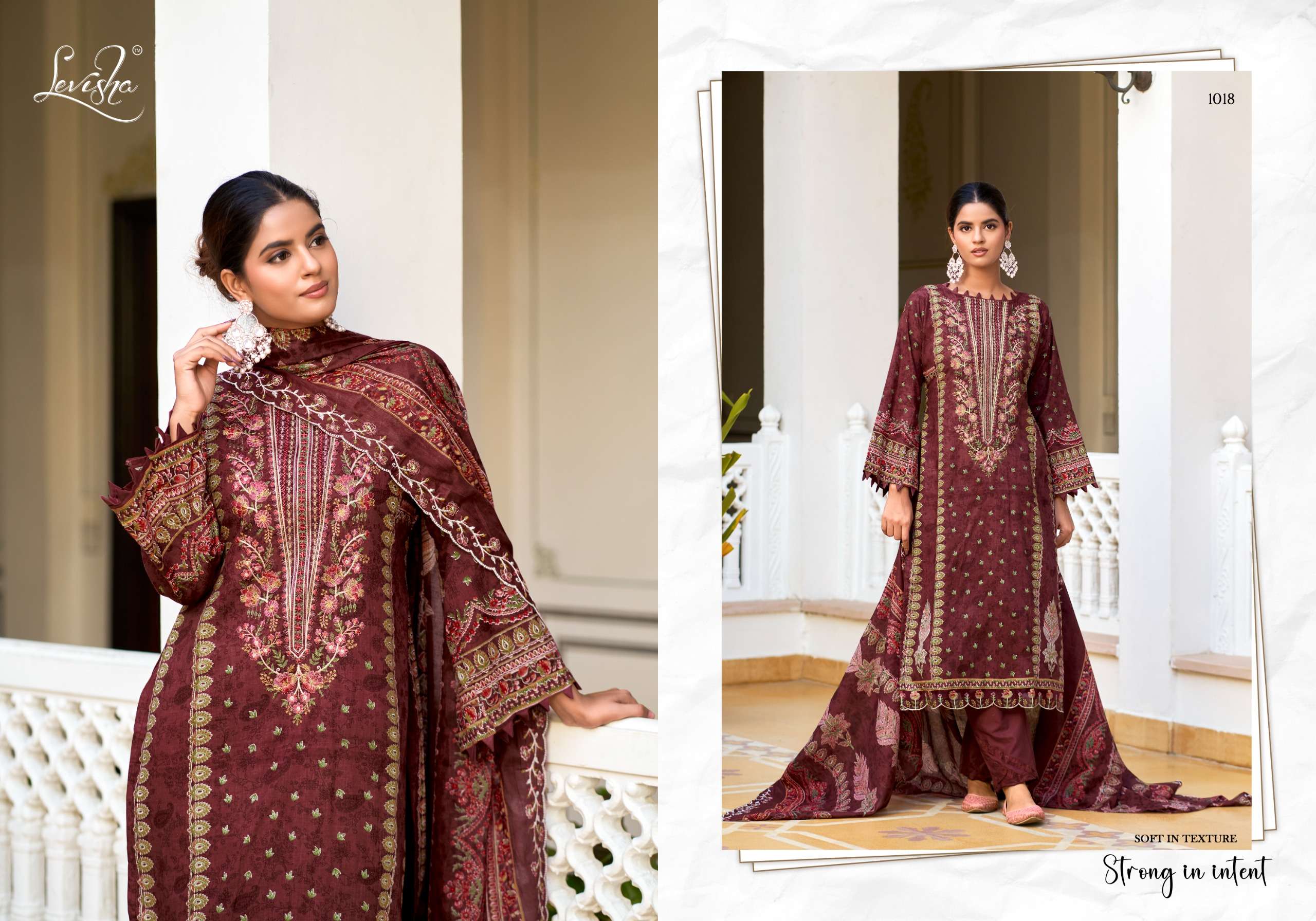 LEVISHA MEHFUZ NX LAWN COTTON DIGITAL PAKISTANI STYLE PRINT WITH WORK SUIT