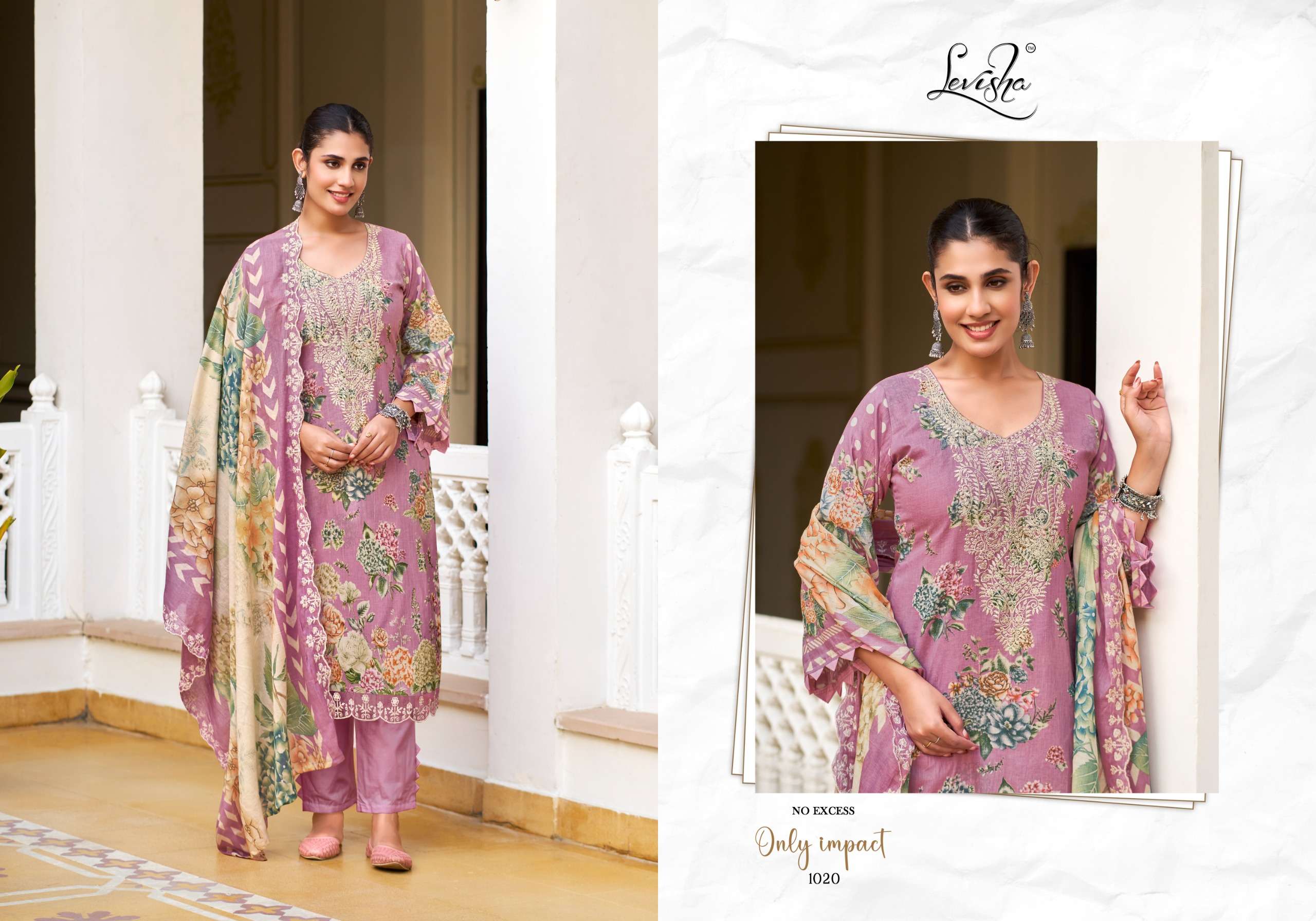 LEVISHA MEHFUZ NX LAWN COTTON DIGITAL PAKISTANI STYLE PRINT WITH WORK SUIT