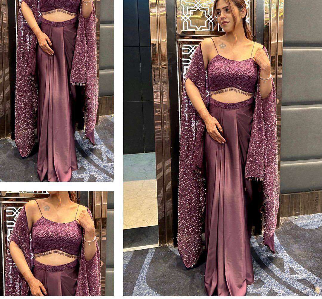 LG 1822 SILK BEAUTIFUL DESIGNER LOOK WEDDING FUNCTION WEAR LADIES DRESS