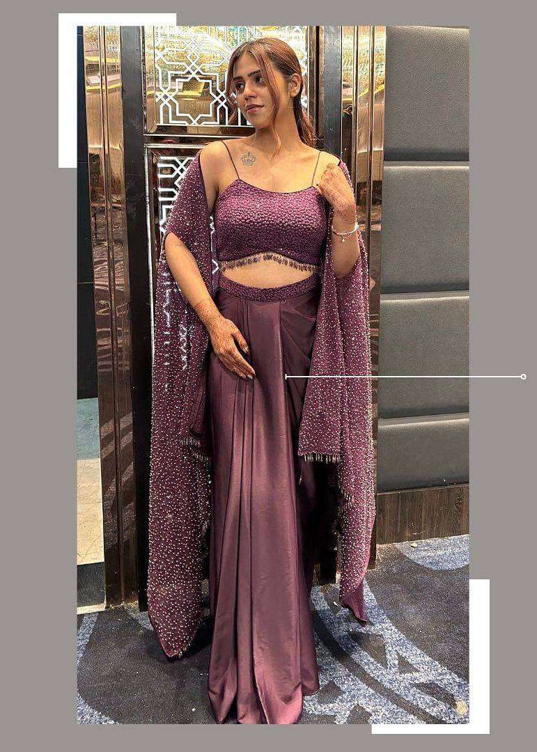 LG 1822 SILK BEAUTIFUL DESIGNER LOOK WEDDING FUNCTION WEAR LADIES DRESS