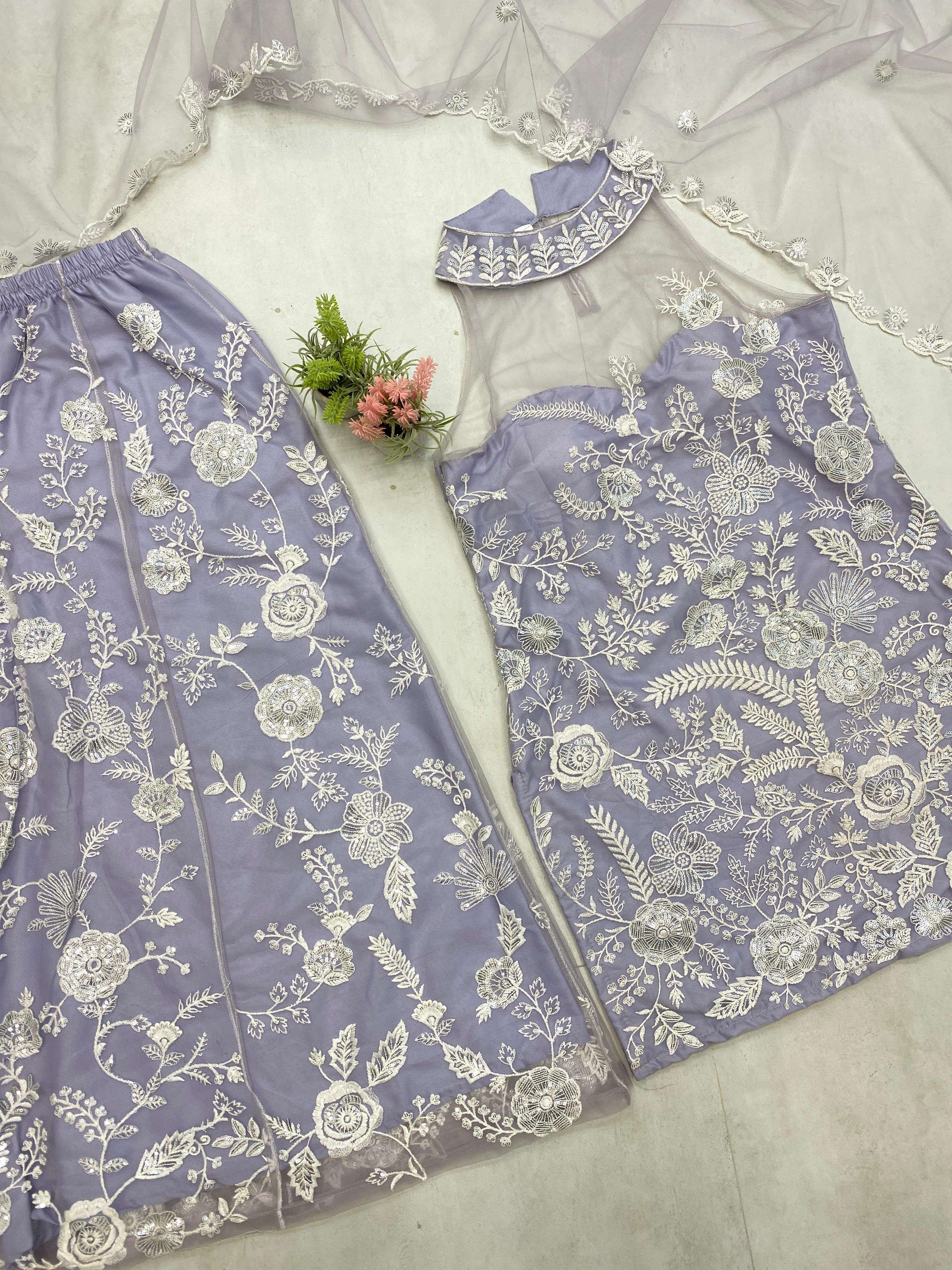 LG 1945 NET BEAUTIFUL DESIGNER LOOK PARTY WEAR LADIES SUIT 