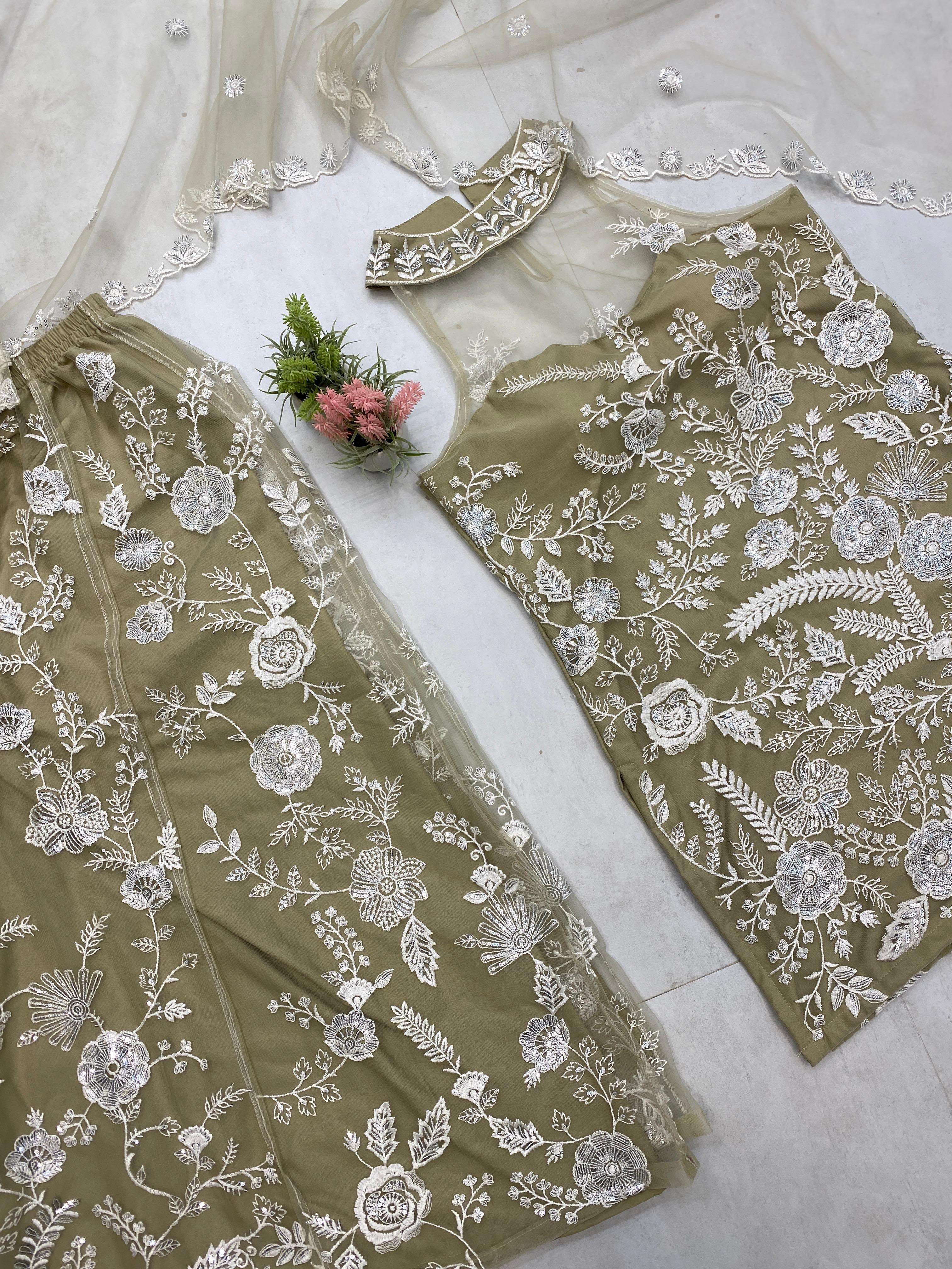 LG 1945 NET BEAUTIFUL DESIGNER LOOK PARTY WEAR LADIES SUIT 