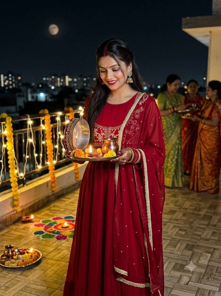 LG 2155 GEORGETTE DESIGNER FESTIVE WEAR LADIES SUIT