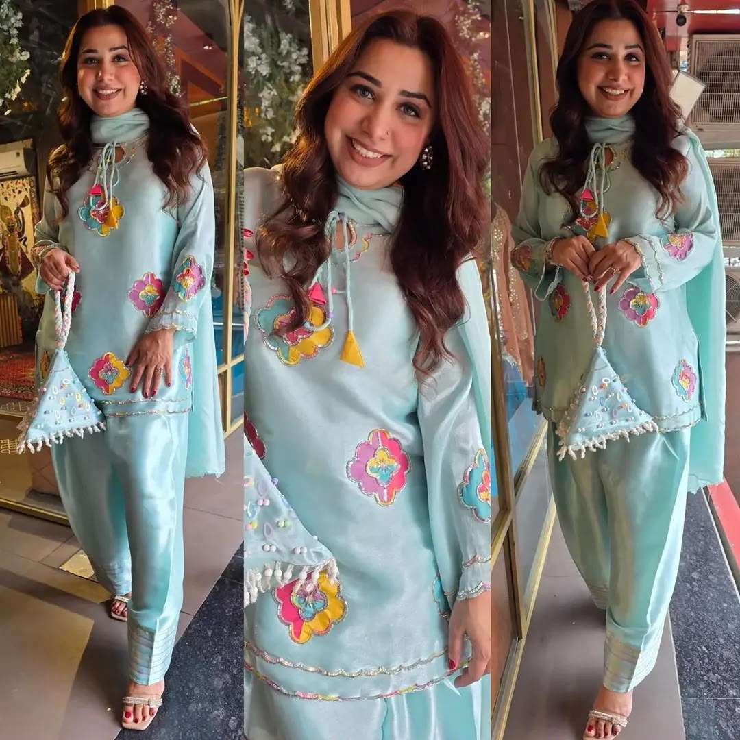 LG 2156 SILK SEQUENCE EMBROIDERY WORK KURTI SALWAR AND DUPATTA SET