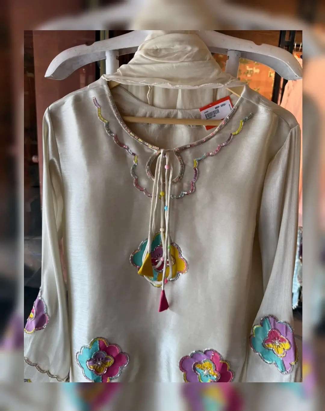 LG 2156 SILK SEQUENCE EMBROIDERY WORK KURTI SALWAR AND DUPATTA SET