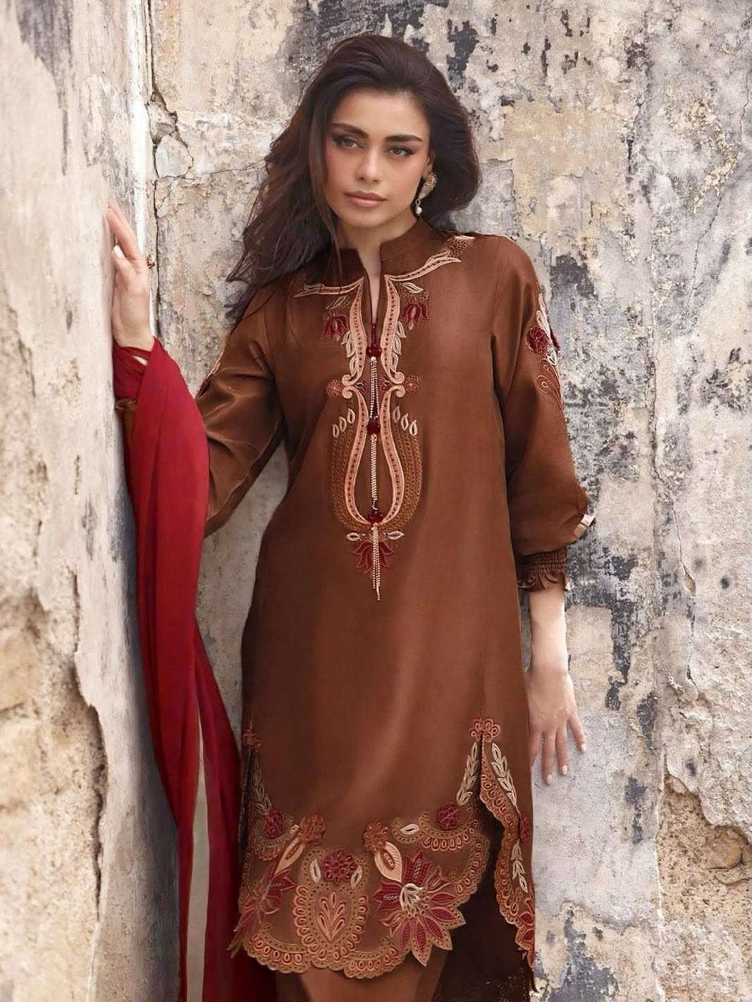 LG 2157 SILK EMBROIDERY WORK BEAUTIFUL THREE PIECES PATIYALA SALWAR SUIT
