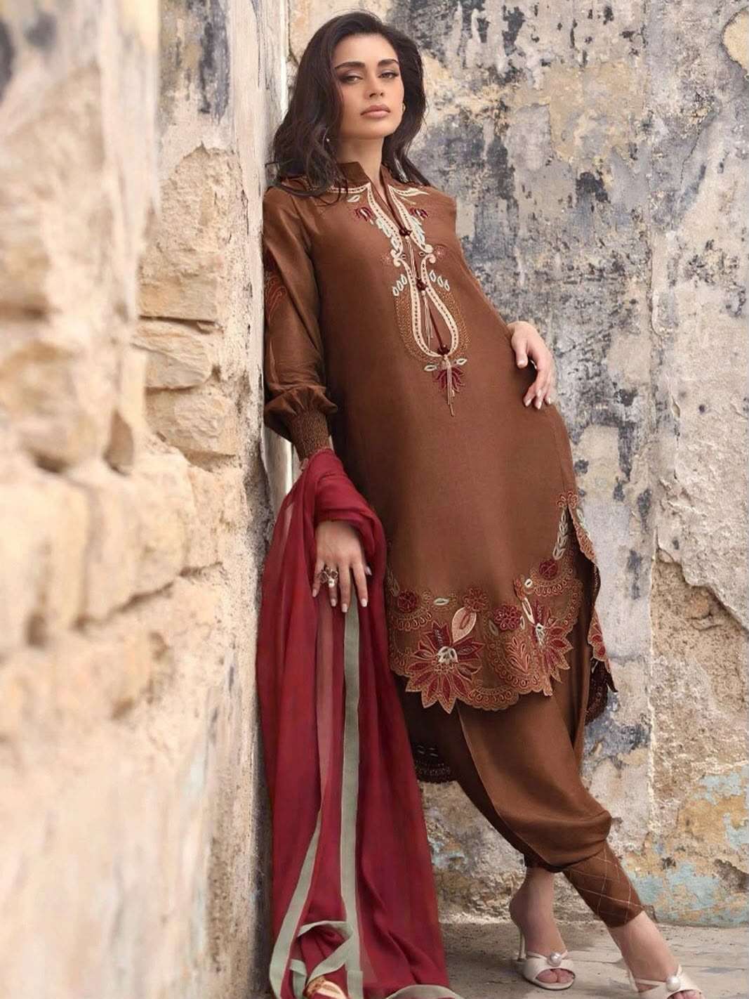 LG 2157 SILK EMBROIDERY WORK BEAUTIFUL THREE PIECES PATIYALA SALWAR SUIT