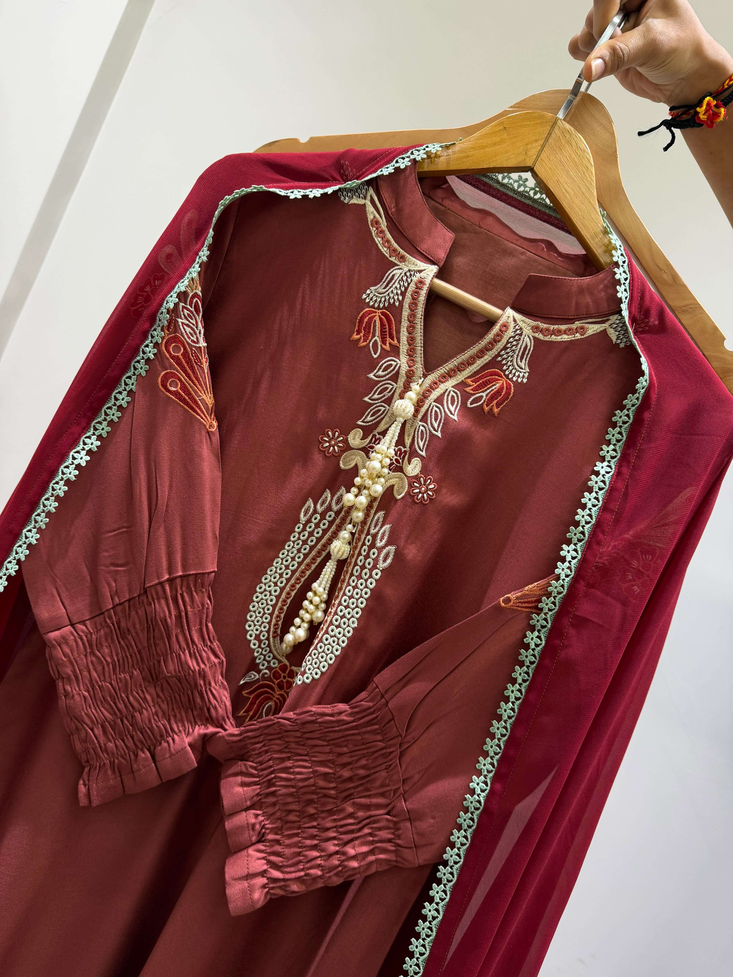 LG 2157 SILK EMBROIDERY WORK BEAUTIFUL THREE PIECES PATIYALA SALWAR SUIT