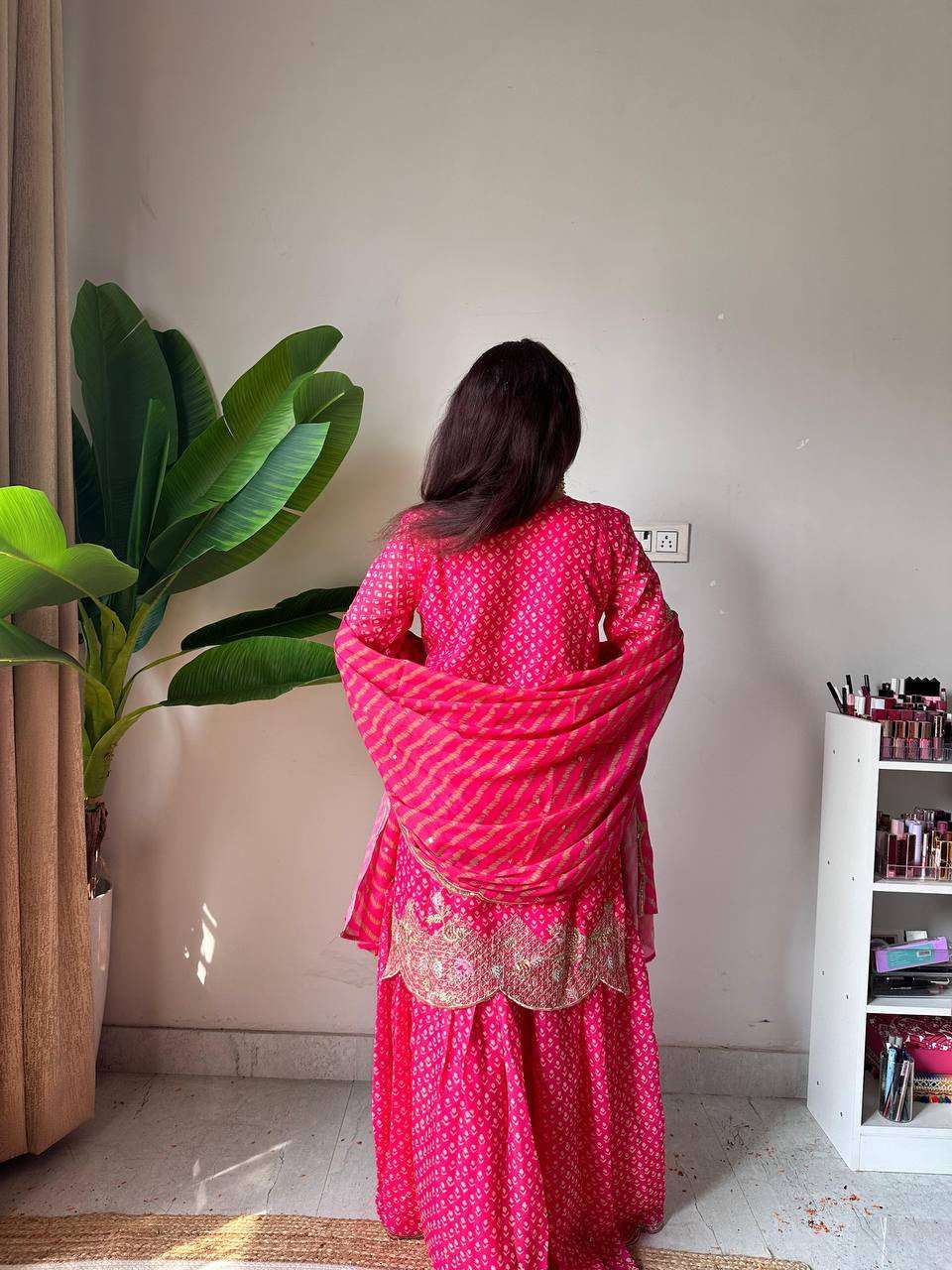 LM 07 BEAUTIFUL DESIGNER PARTY WEAR KURTI SHARARA AND DUPATTA SET 