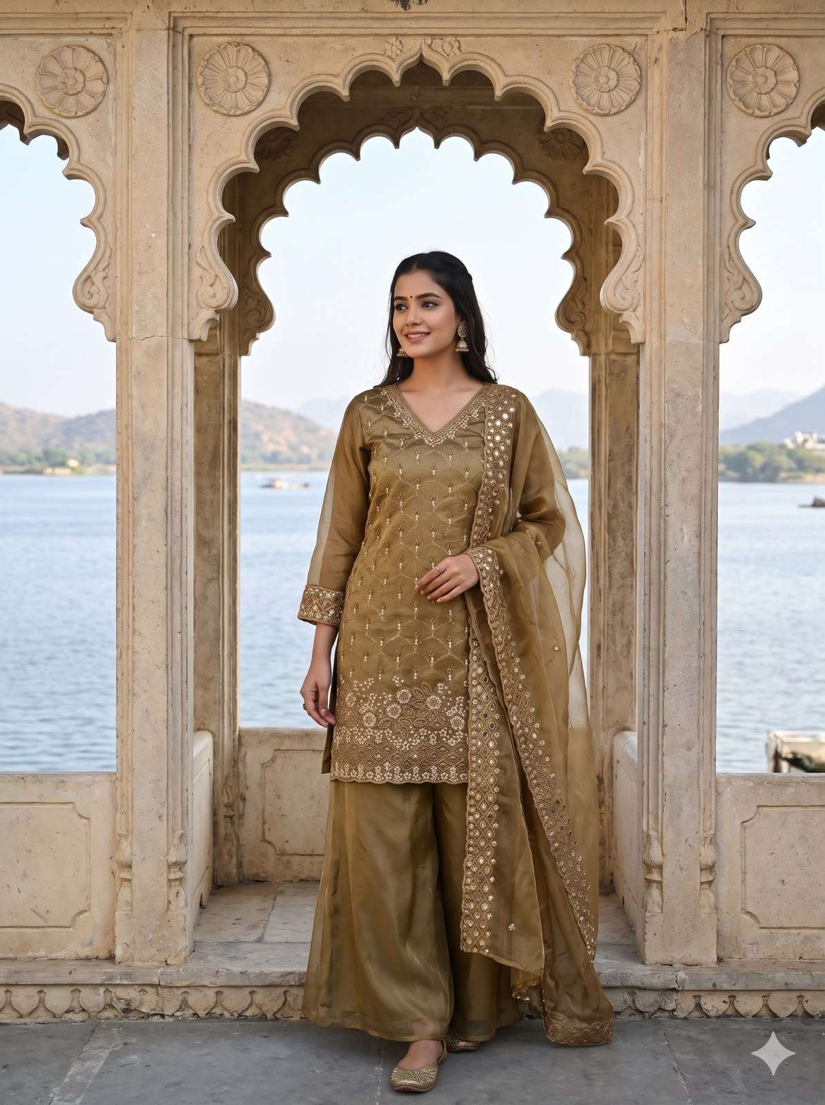 LM 17 SILK SEQUENCE EMBROIDERY DESIGNER WORK PARTY WEAR LADIES SUIT