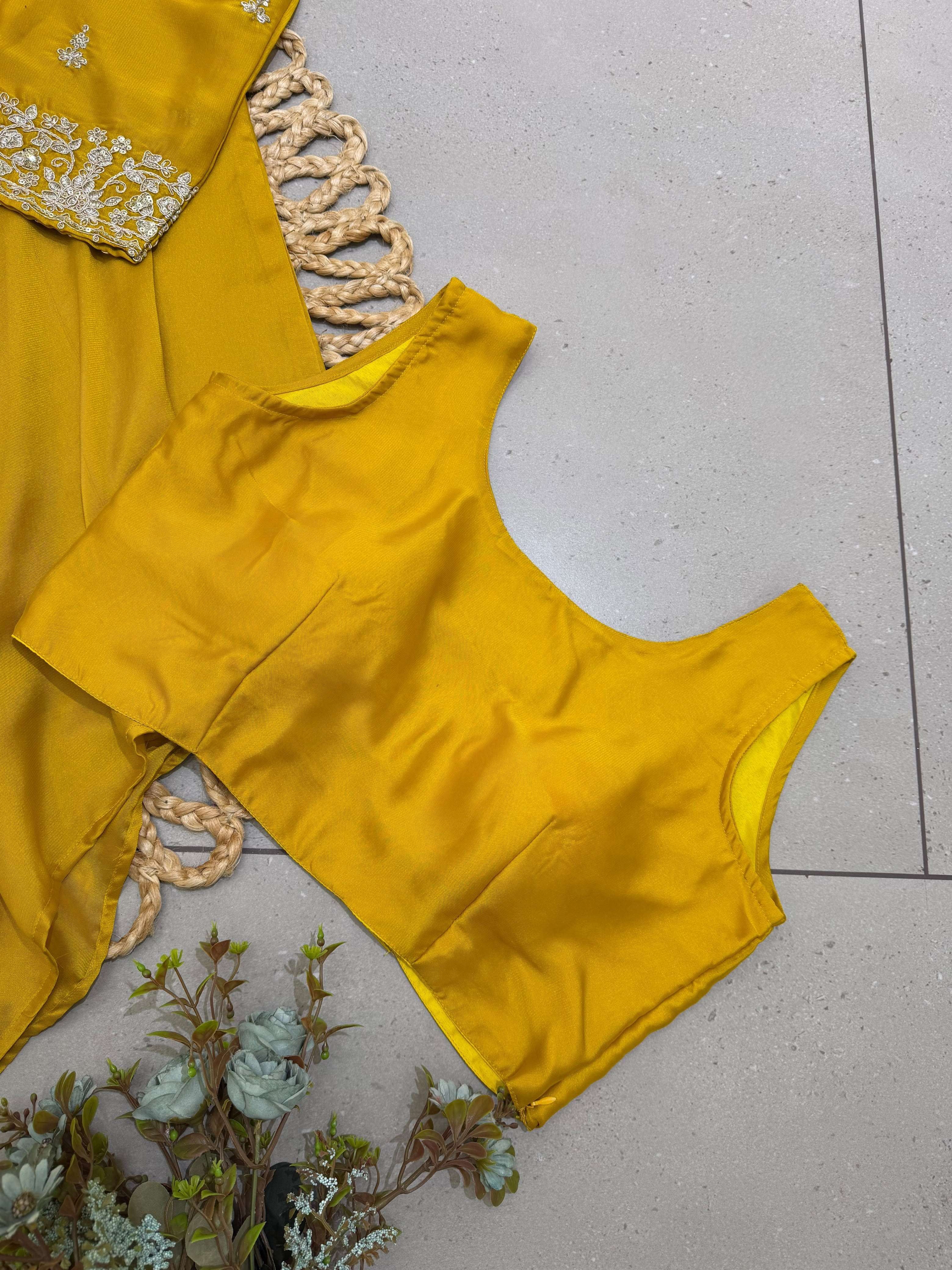 LM 35 SILK DESIGNER THREE PIECE INDO WESTERN STYLE DRESS