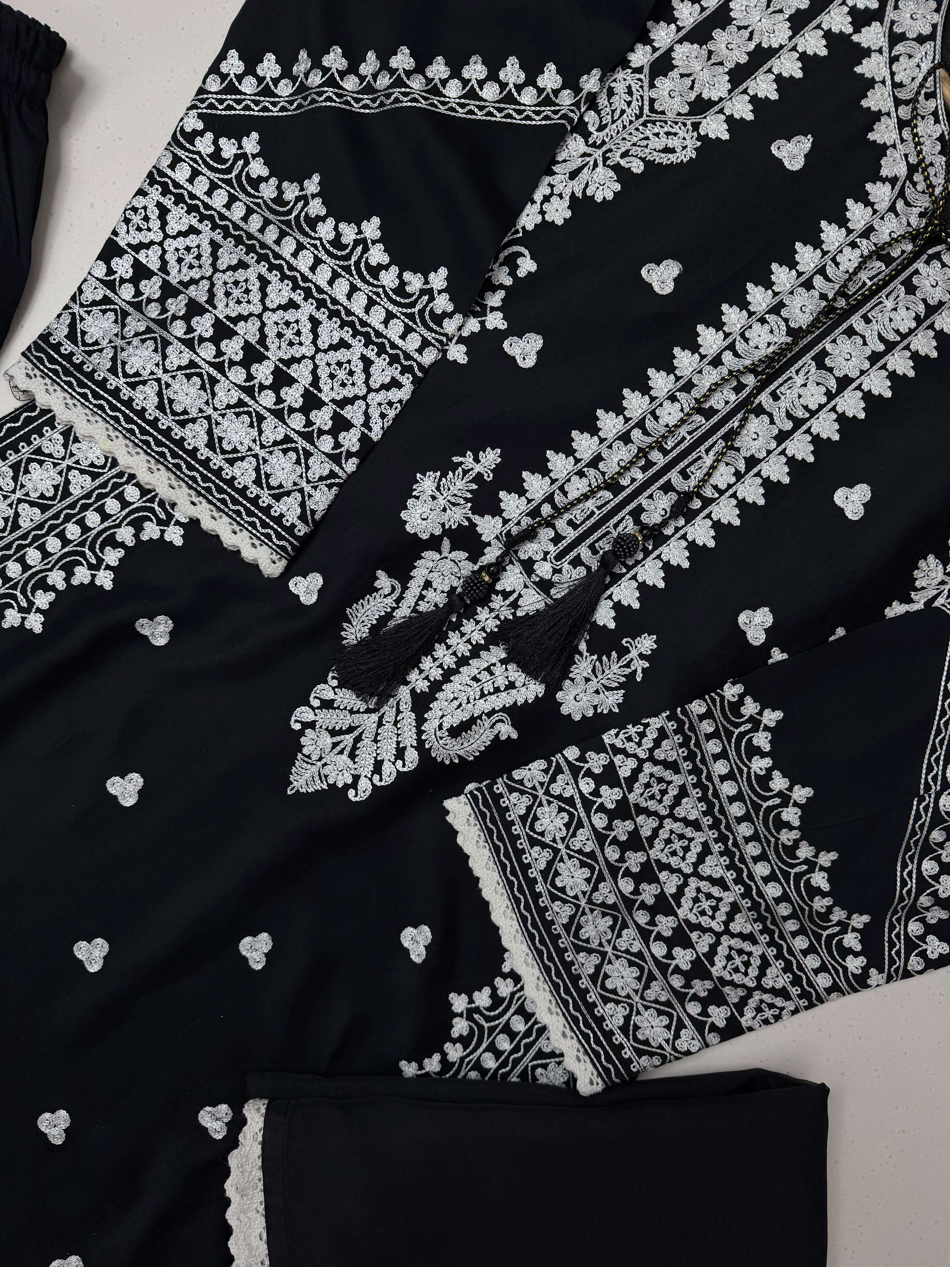 LM 37 SATIN BEAUTIFUL DESIGNER LOOK PAKISTANI STYLE LADIES SUIT