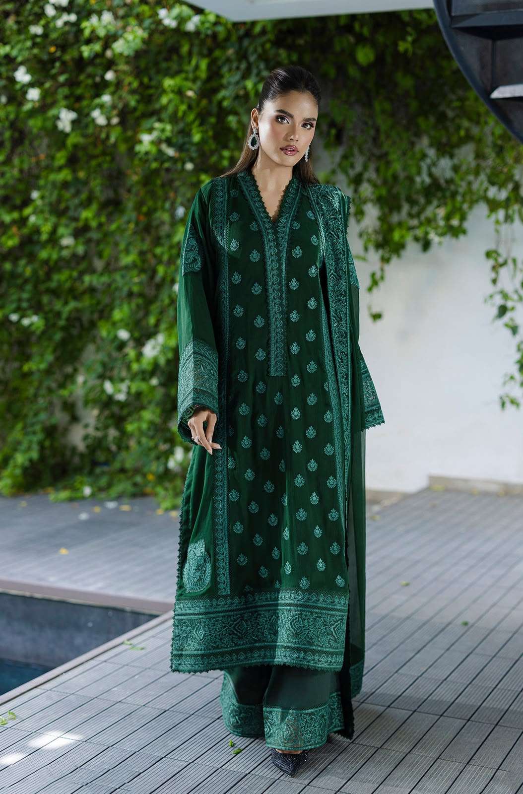 LM 39 GEORGETTE DESIGNER WORK PAKISTANI STYLE FESTIVE WEAR SUIT