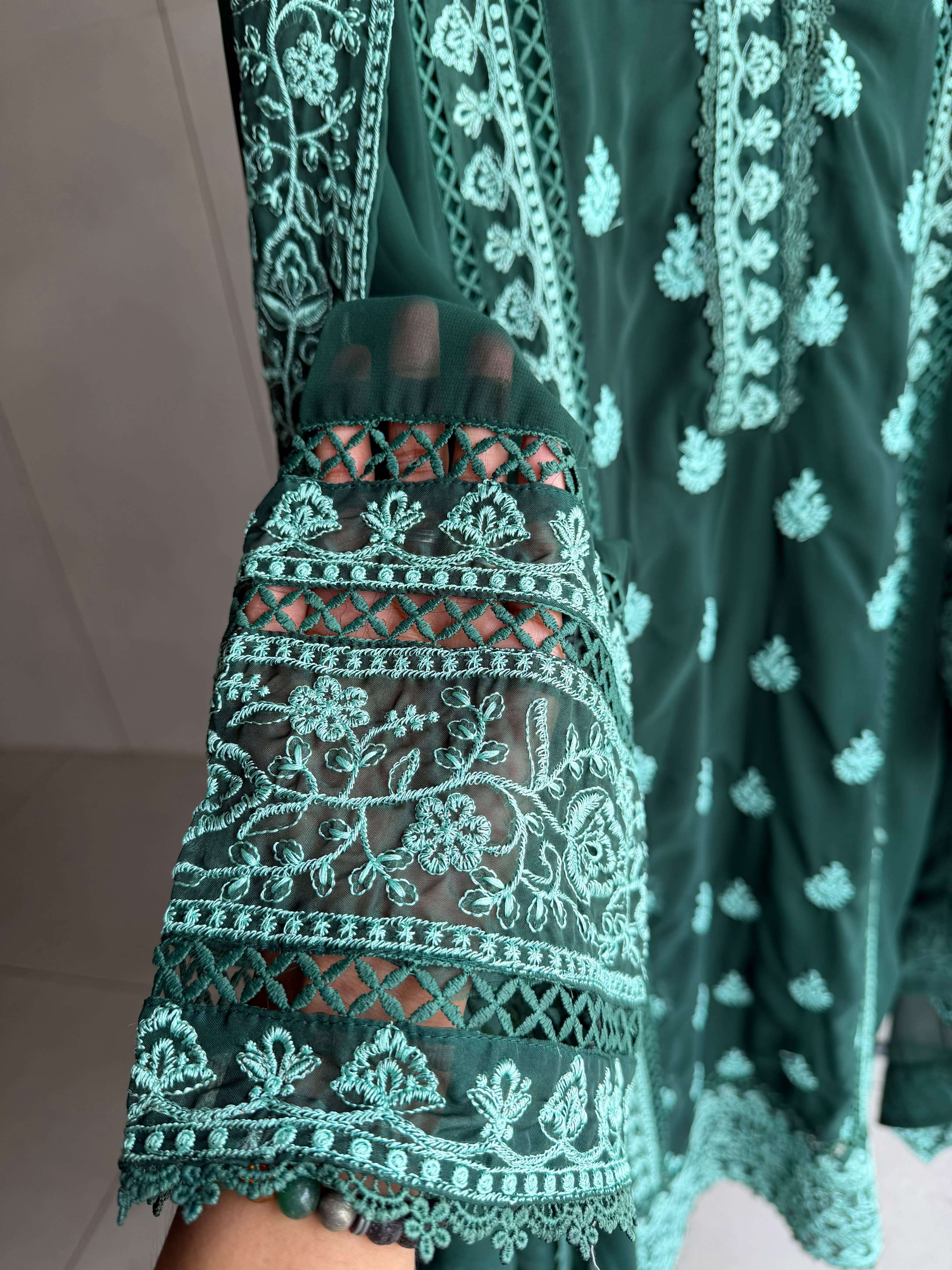 LM 39 GEORGETTE DESIGNER WORK PAKISTANI STYLE FESTIVE WEAR SUIT