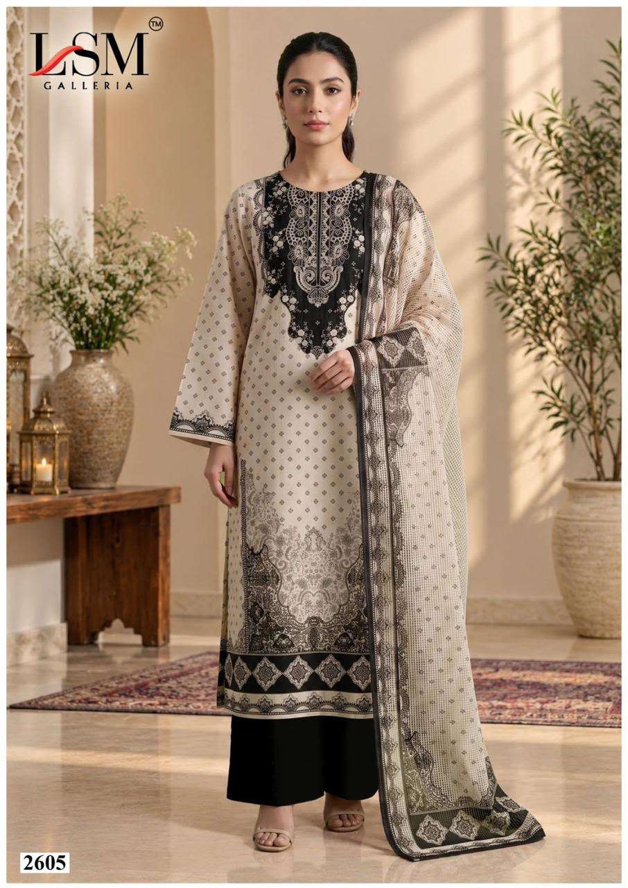 LSM GALLERIA PARIAN DREAM HEAVY LUXURY LAWN COLLECTION VOL 26