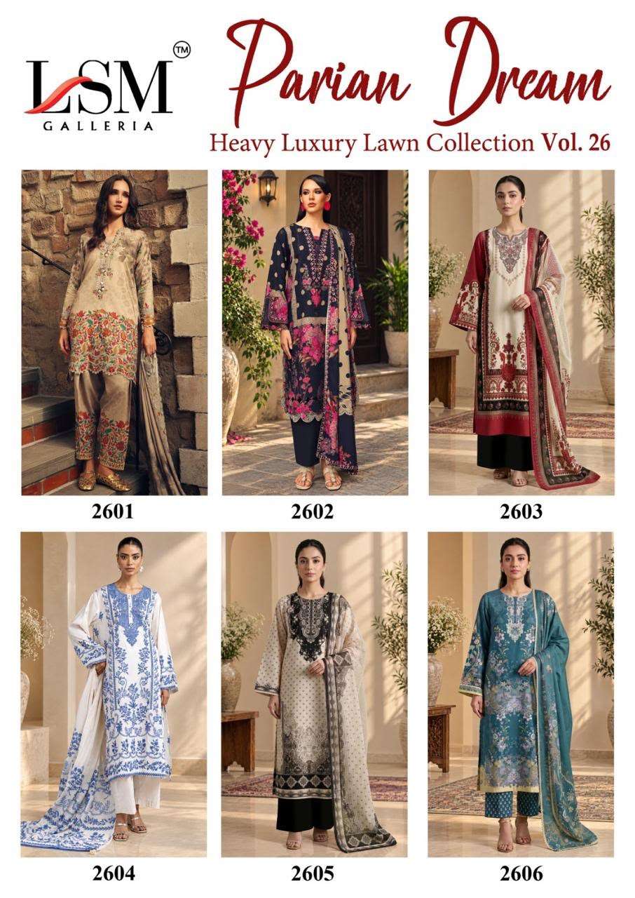 LSM GALLERIA PARIAN DREAM HEAVY LUXURY LAWN COLLECTION VOL 26