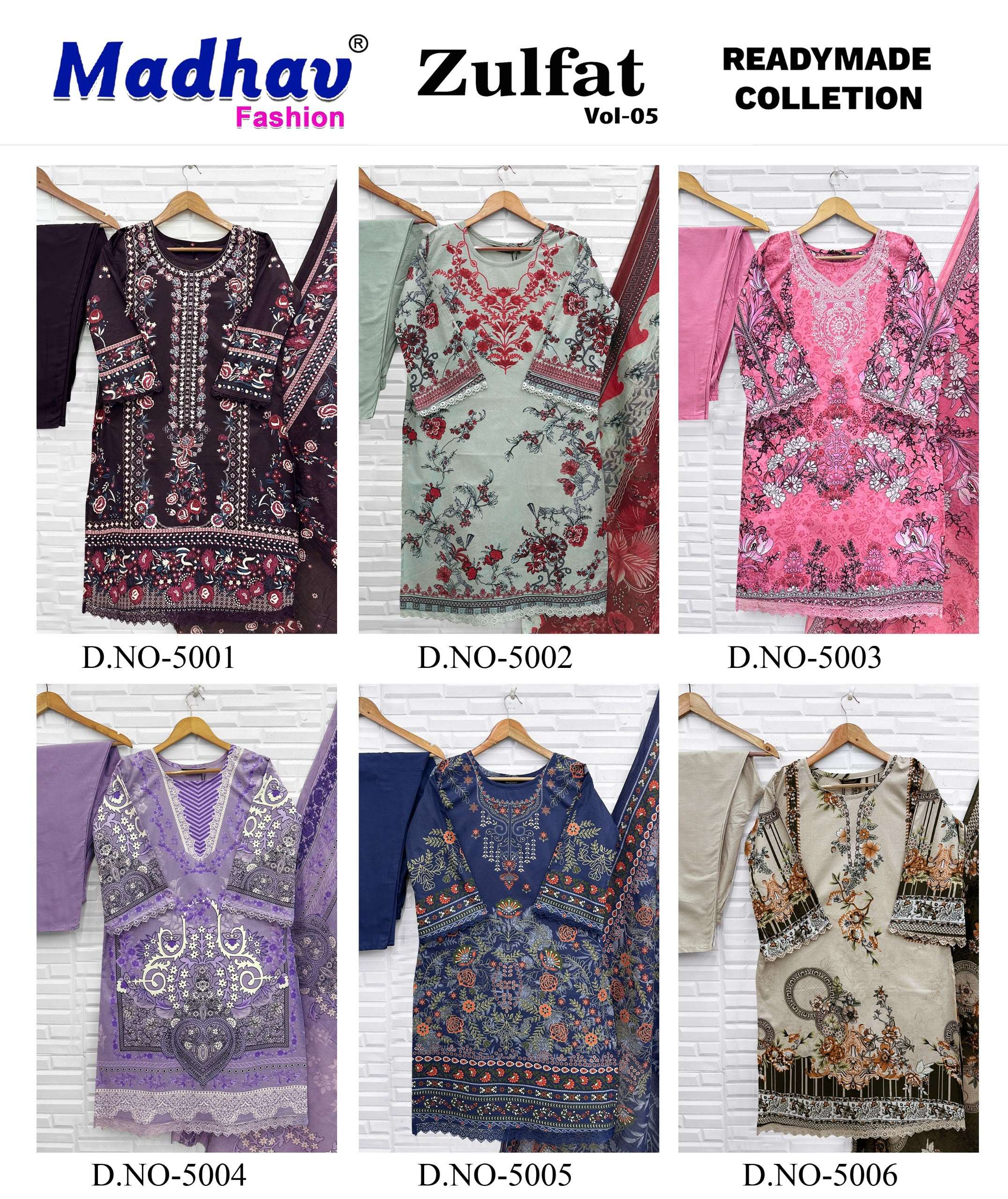 MADHAV FASHION ZULFAT VOL 5 READY MADE COLLECTION 