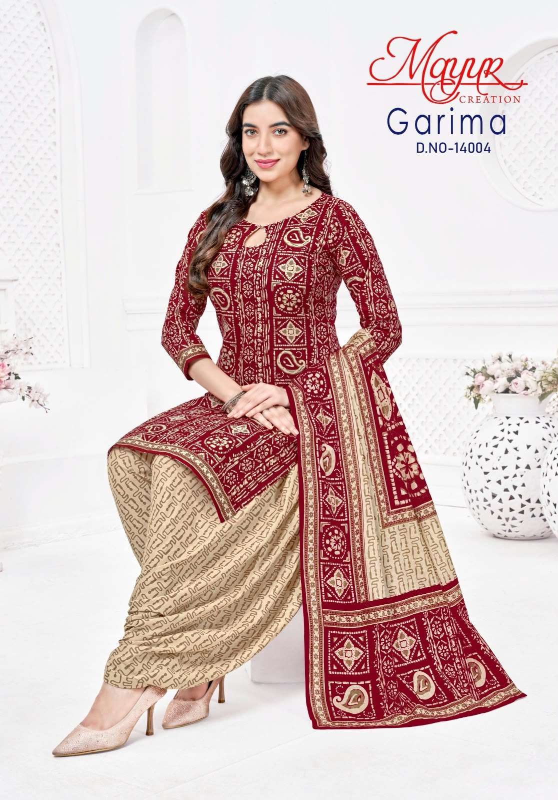 MAYUR CREATION GARIMA VOL 14 COTTON PRINTED READY MADE PATIYALA SUIT