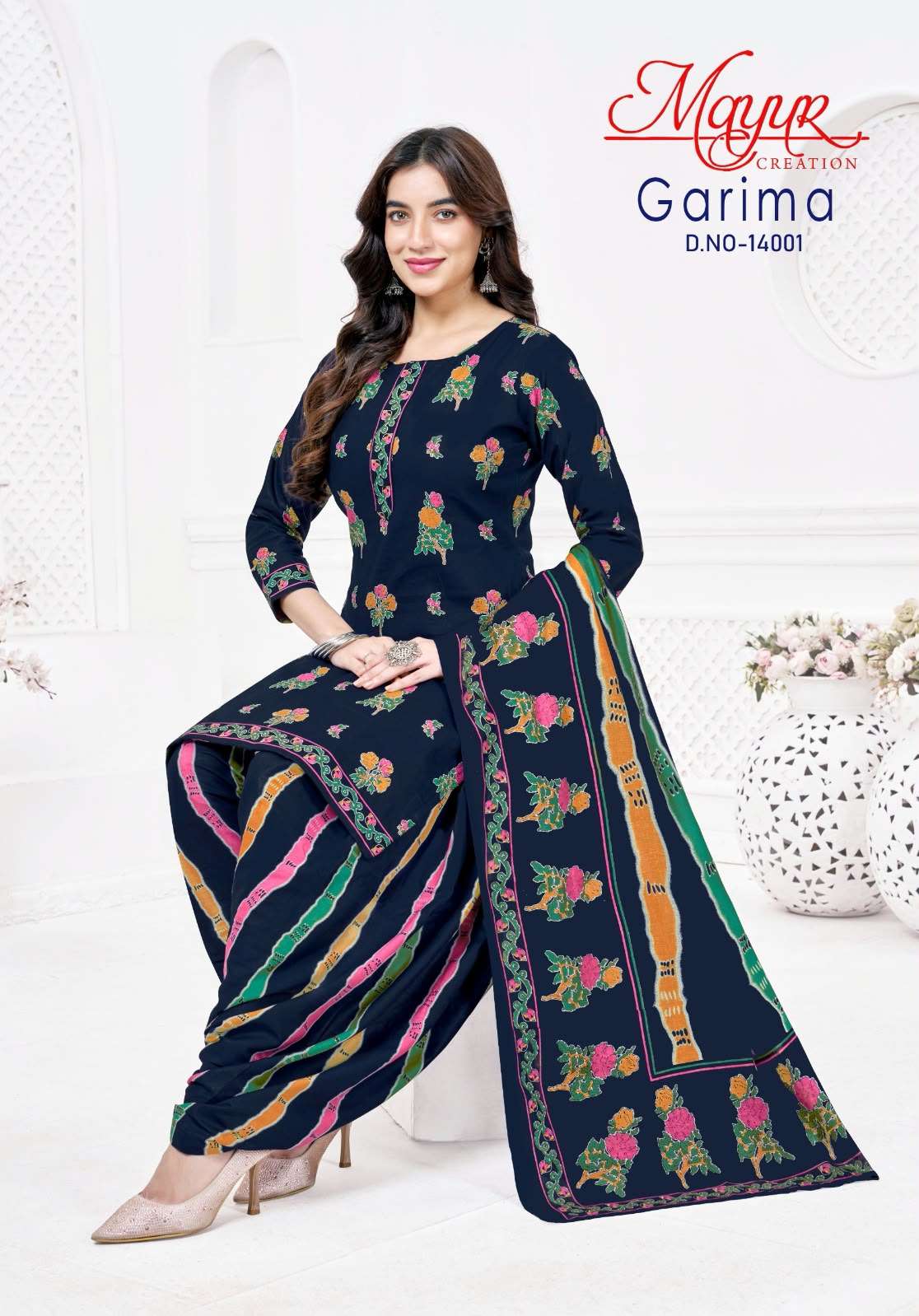 MAYUR CREATION GARIMA VOL 14 COTTON PRINTED READY MADE PATIYALA SUIT