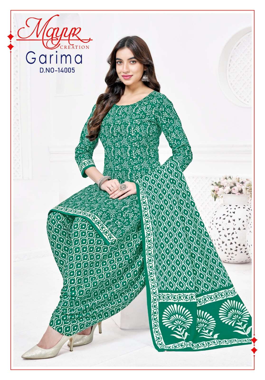 MAYUR CREATION GARIMA VOL 14 COTTON PRINTED READY MADE PATIYALA SUIT