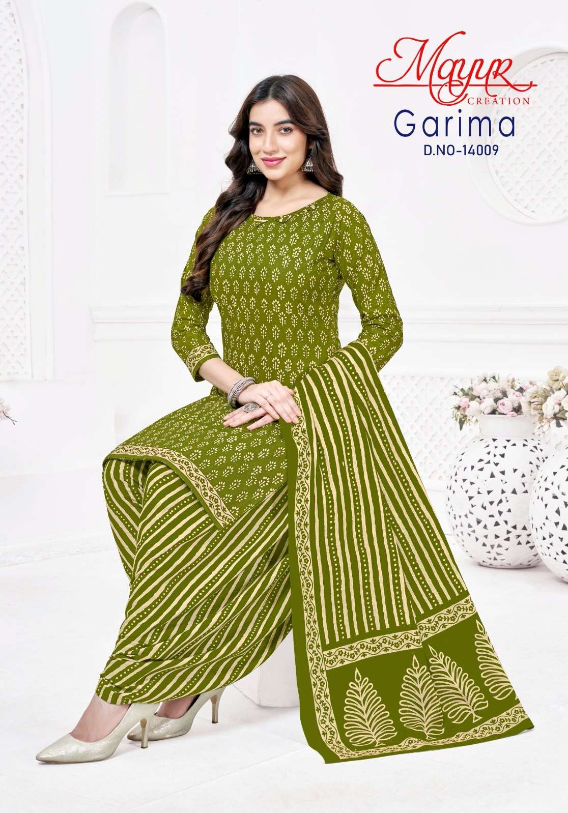 MAYUR CREATION GARIMA VOL 14 COTTON PRINTED READY MADE PATIYALA SUIT