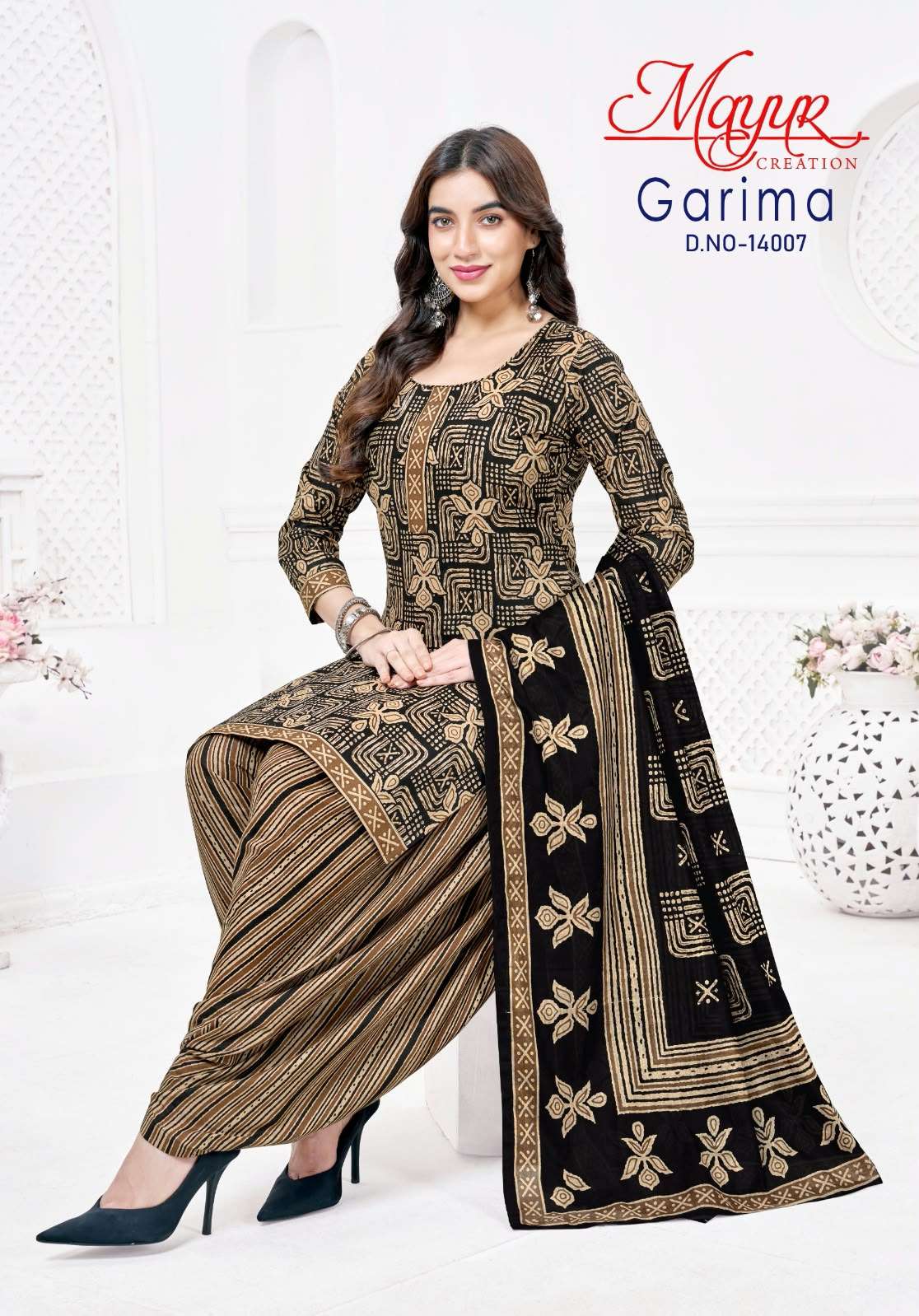 MAYUR CREATION GARIMA VOL 14 COTTON PRINTED READY MADE PATIYALA SUIT