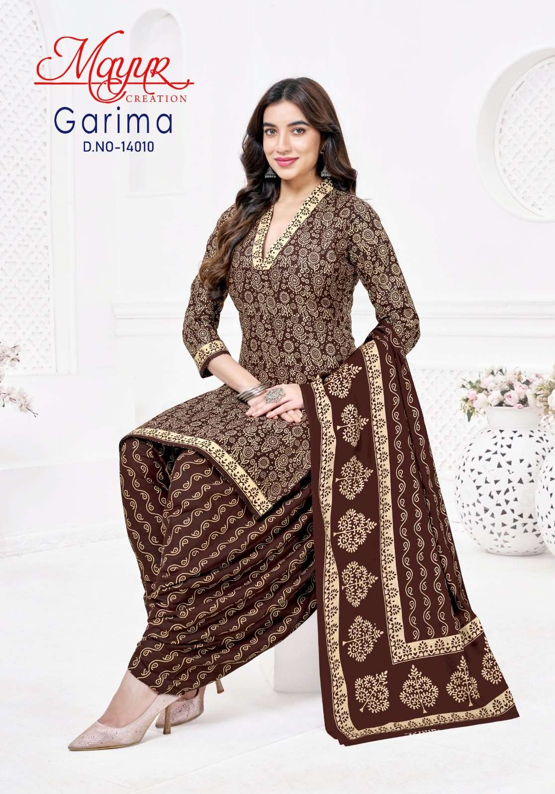 MAYUR CREATION GARIMA VOL 14 COTTON PRINTED READY MADE PATIYALA SUIT