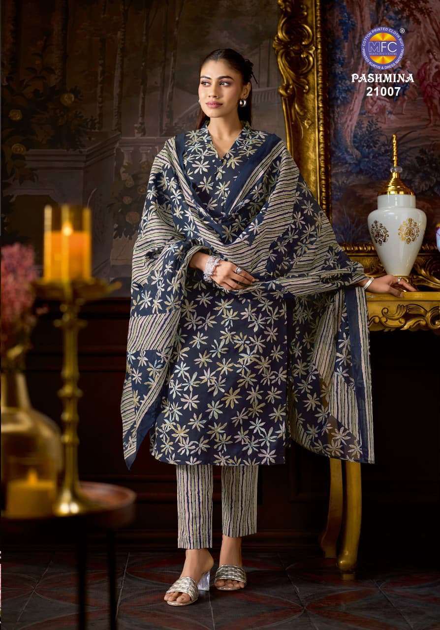 MFC PASHMINA VOL 21 HEAVY COTTON PRINTED LADIES SUIT