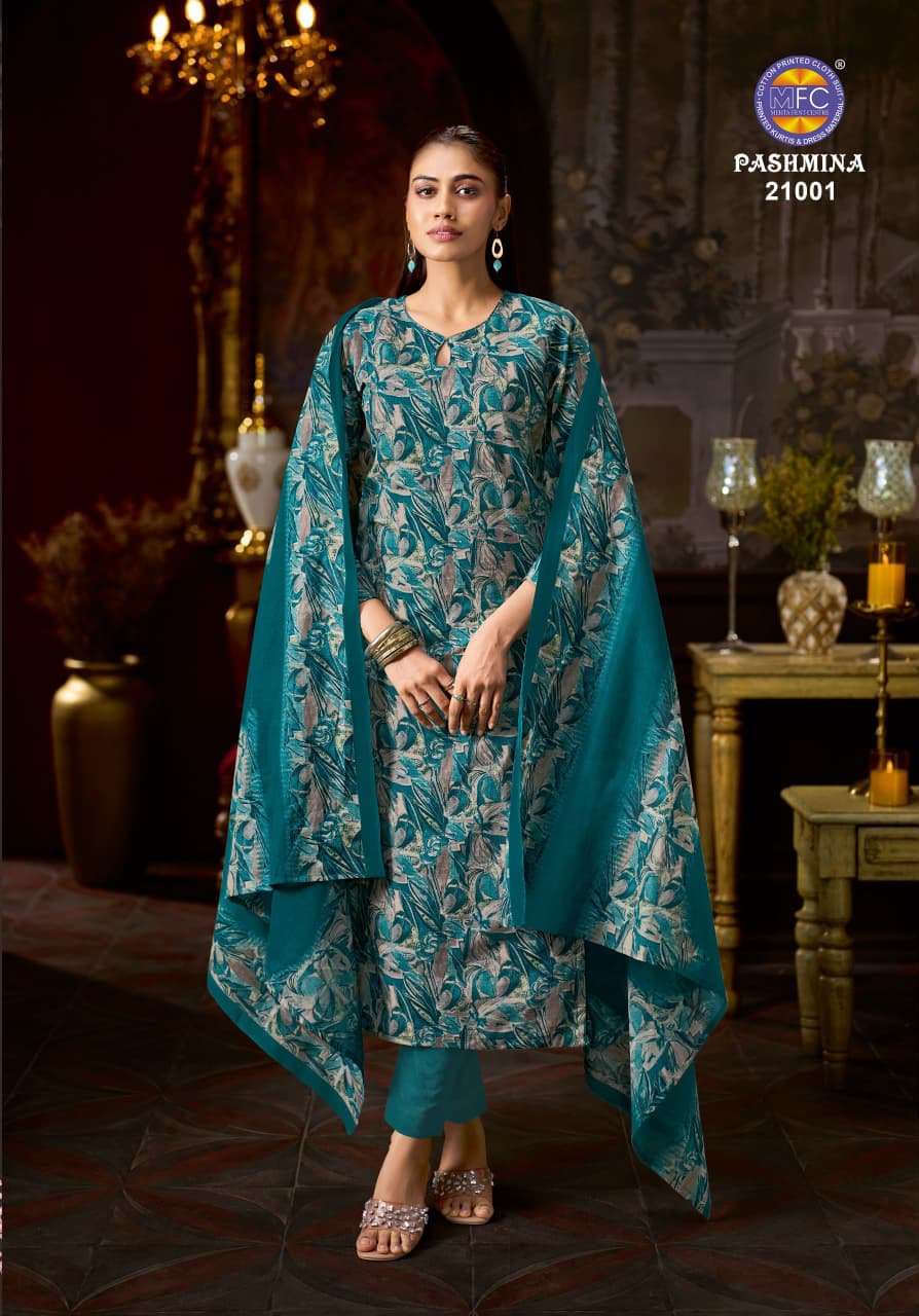 MFC PASHMINA VOL 21 HEAVY COTTON PRINTED LADIES SUIT