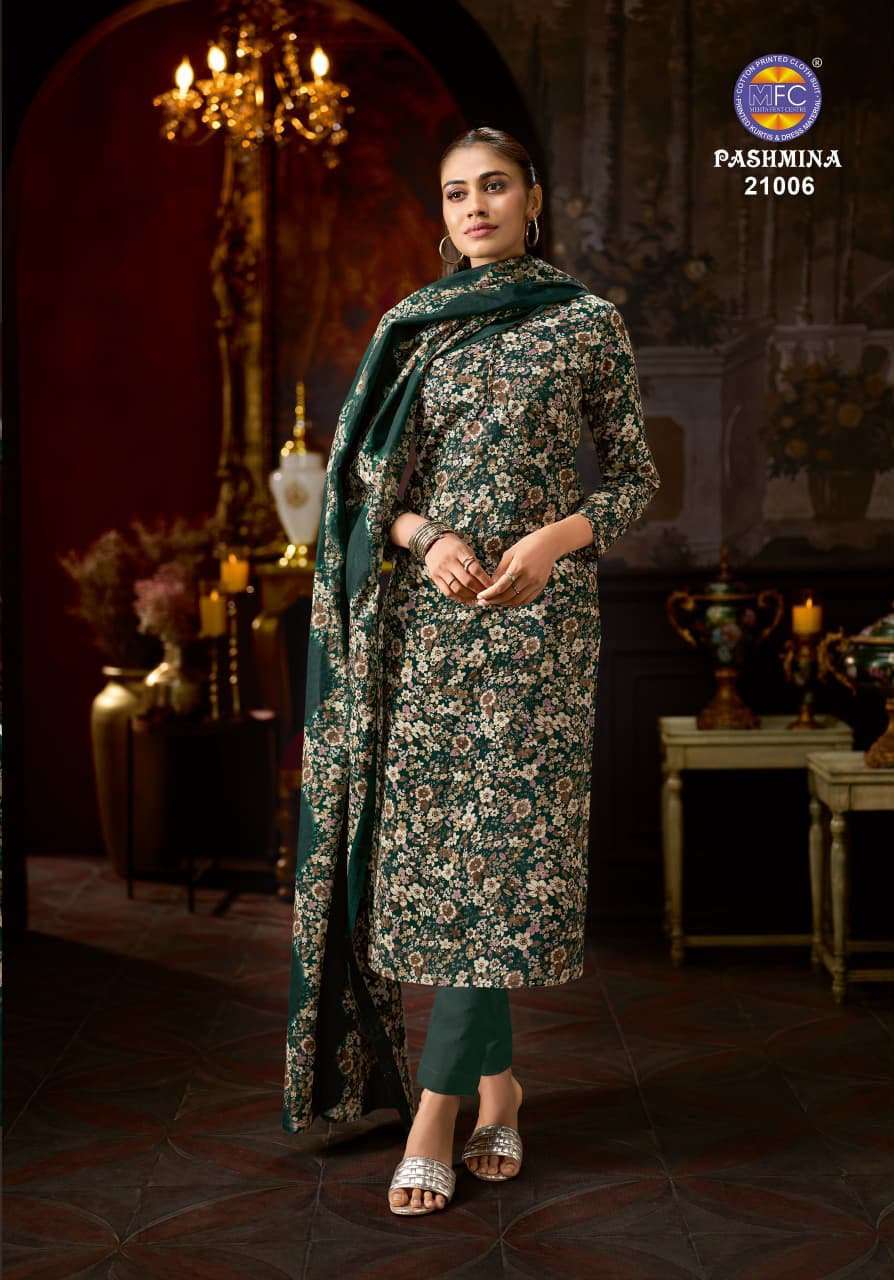 MFC PASHMINA VOL 21 HEAVY COTTON PRINTED LADIES SUIT