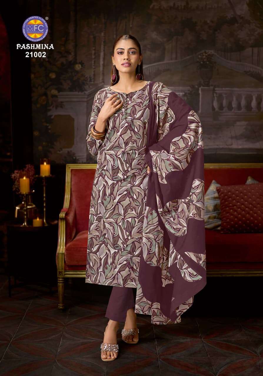 MFC PASHMINA VOL 21 HEAVY COTTON PRINTED LADIES SUIT