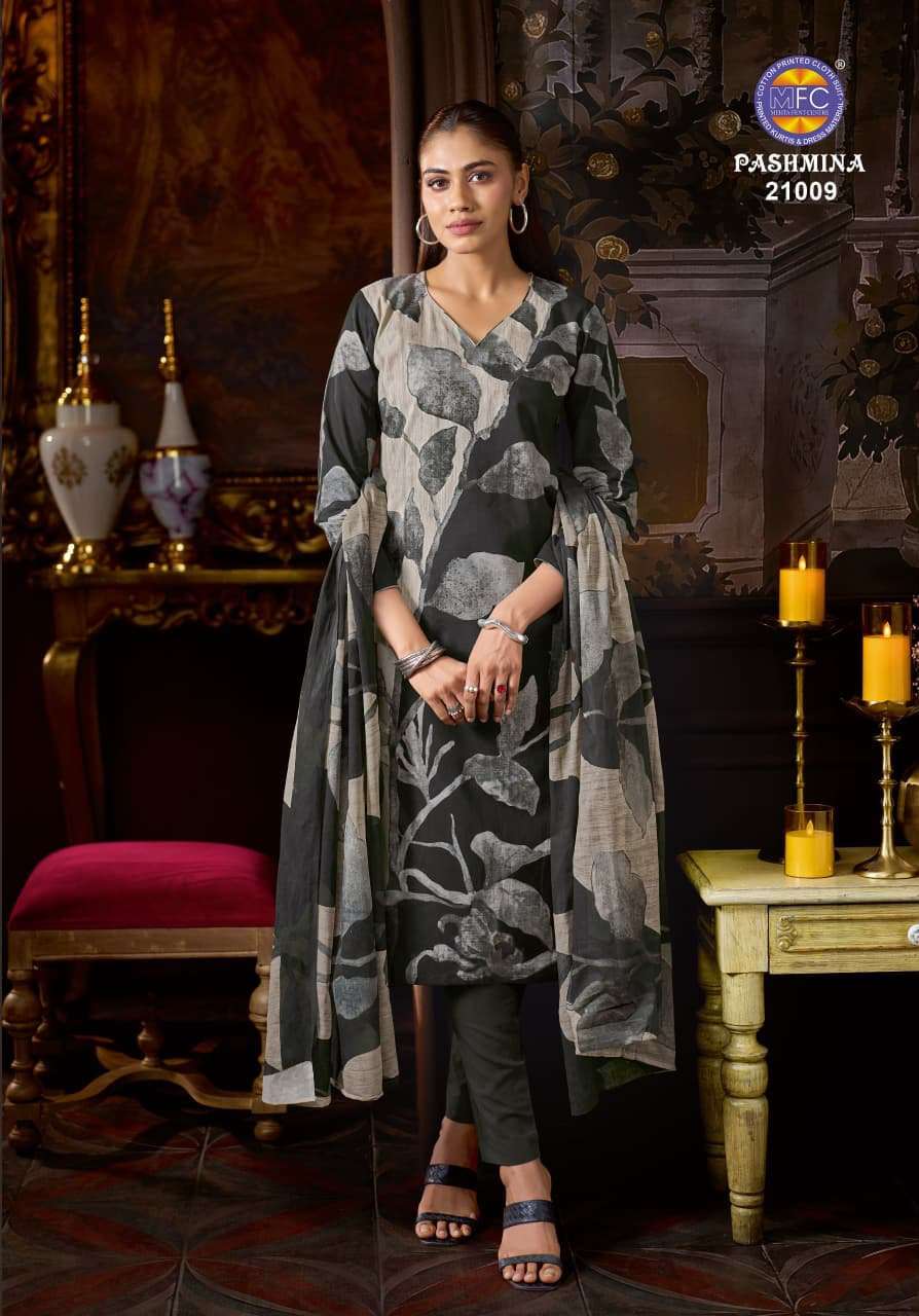 MFC PASHMINA VOL 21 HEAVY COTTON PRINTED LADIES SUIT