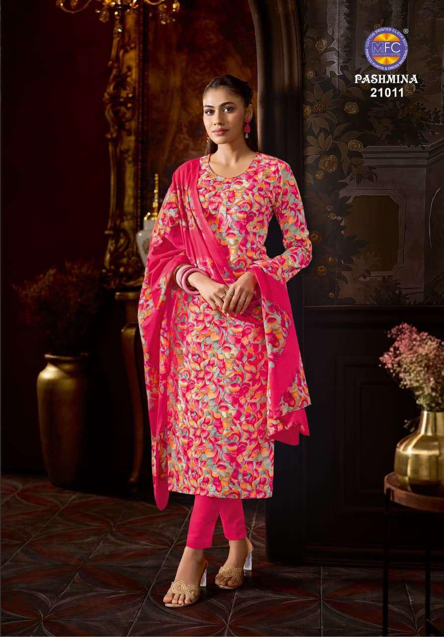 MFC PASHMINA VOL 21 HEAVY COTTON PRINTED LADIES SUIT