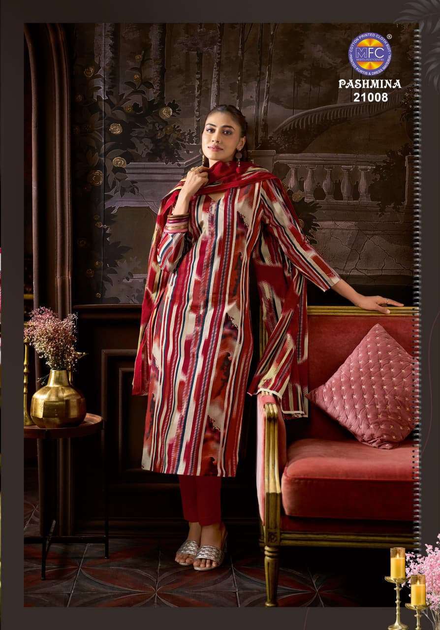 MFC PASHMINA VOL 21 HEAVY COTTON PRINTED LADIES SUIT