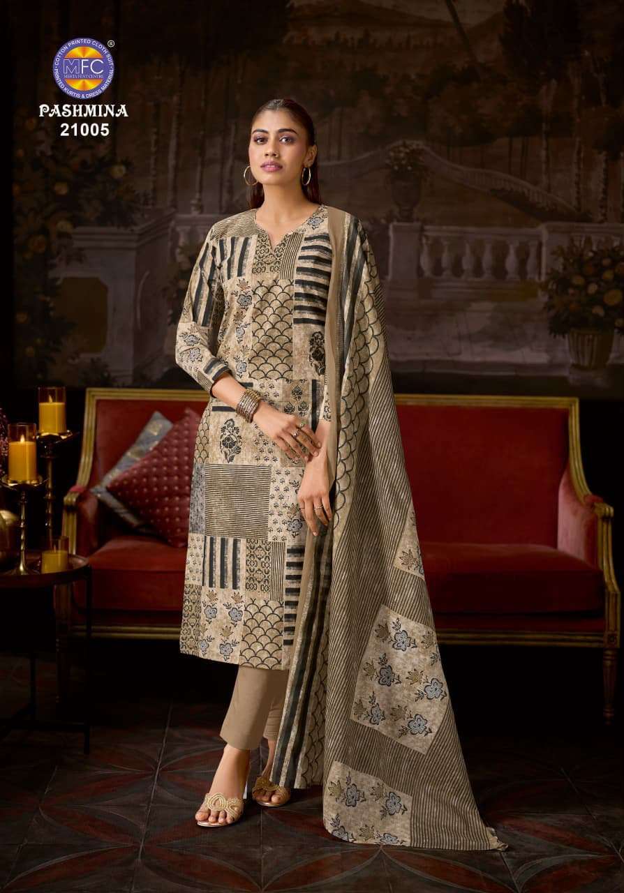 MFC PASHMINA VOL 21 HEAVY COTTON PRINTED LADIES SUIT