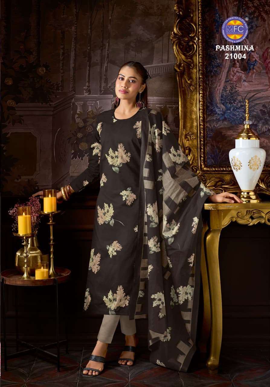 MFC PASHMINA VOL 21 HEAVY COTTON PRINTED LADIES SUIT
