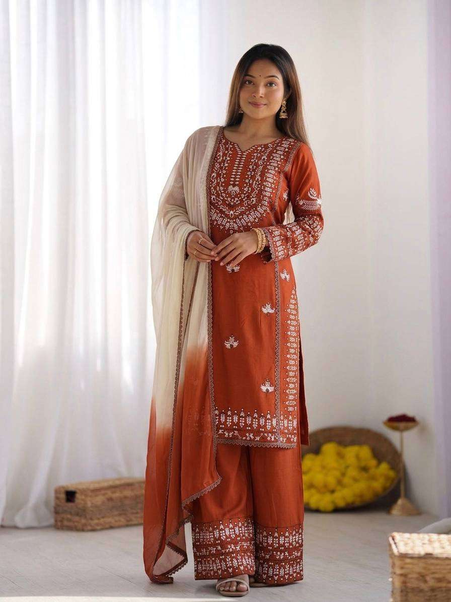 NSR 888 COTTON THREAD WORK DESIGNER PAKISTANI STYLE LADIES SUIT