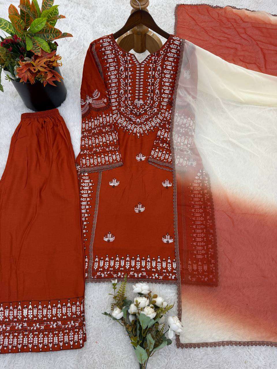 NSR 888 COTTON THREAD WORK DESIGNER PAKISTANI STYLE LADIES SUIT
