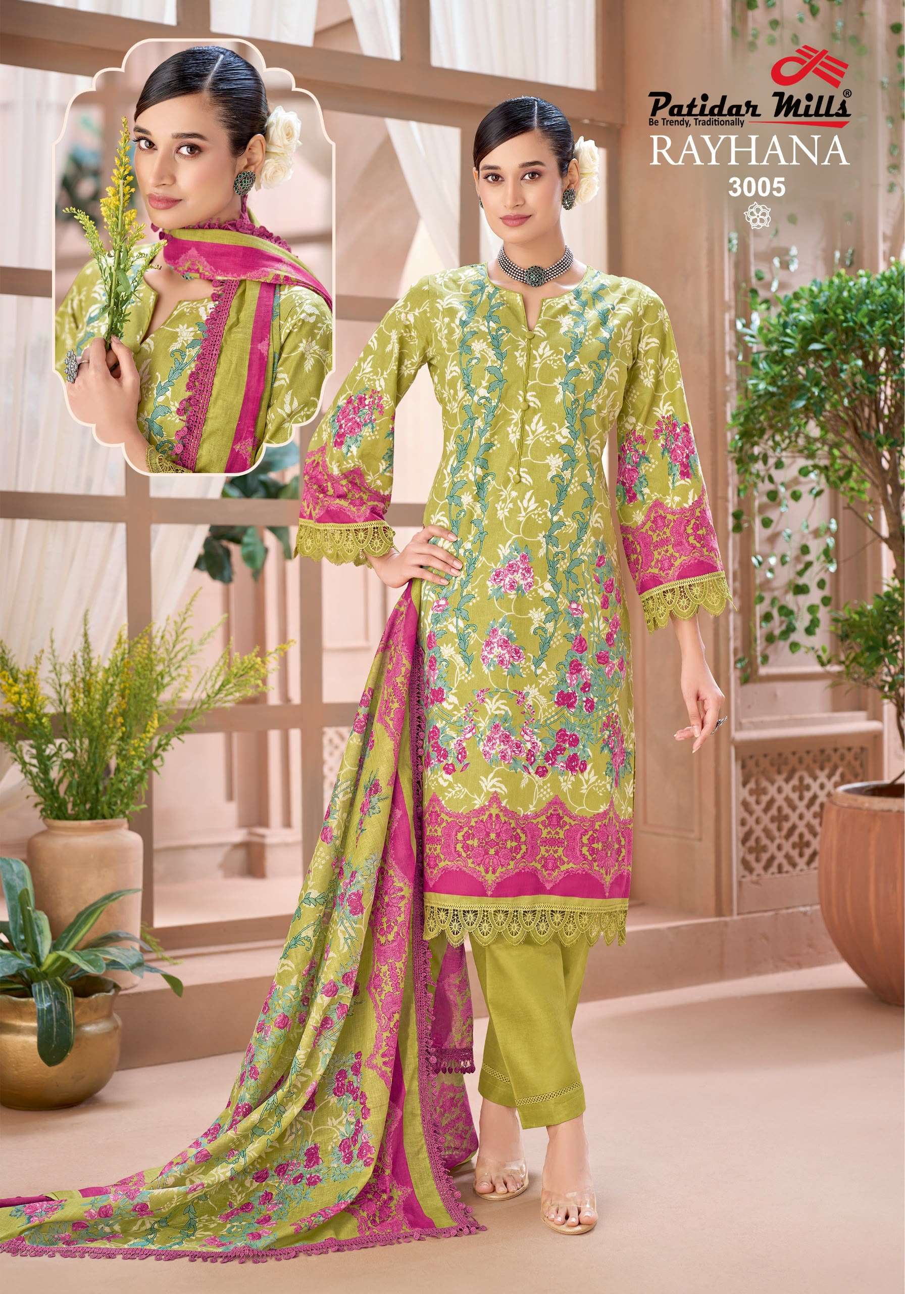 PATIDAR MILLS RAYHANA VOL 3 COTTON DIGITAL PRINT SALWAR SUIT