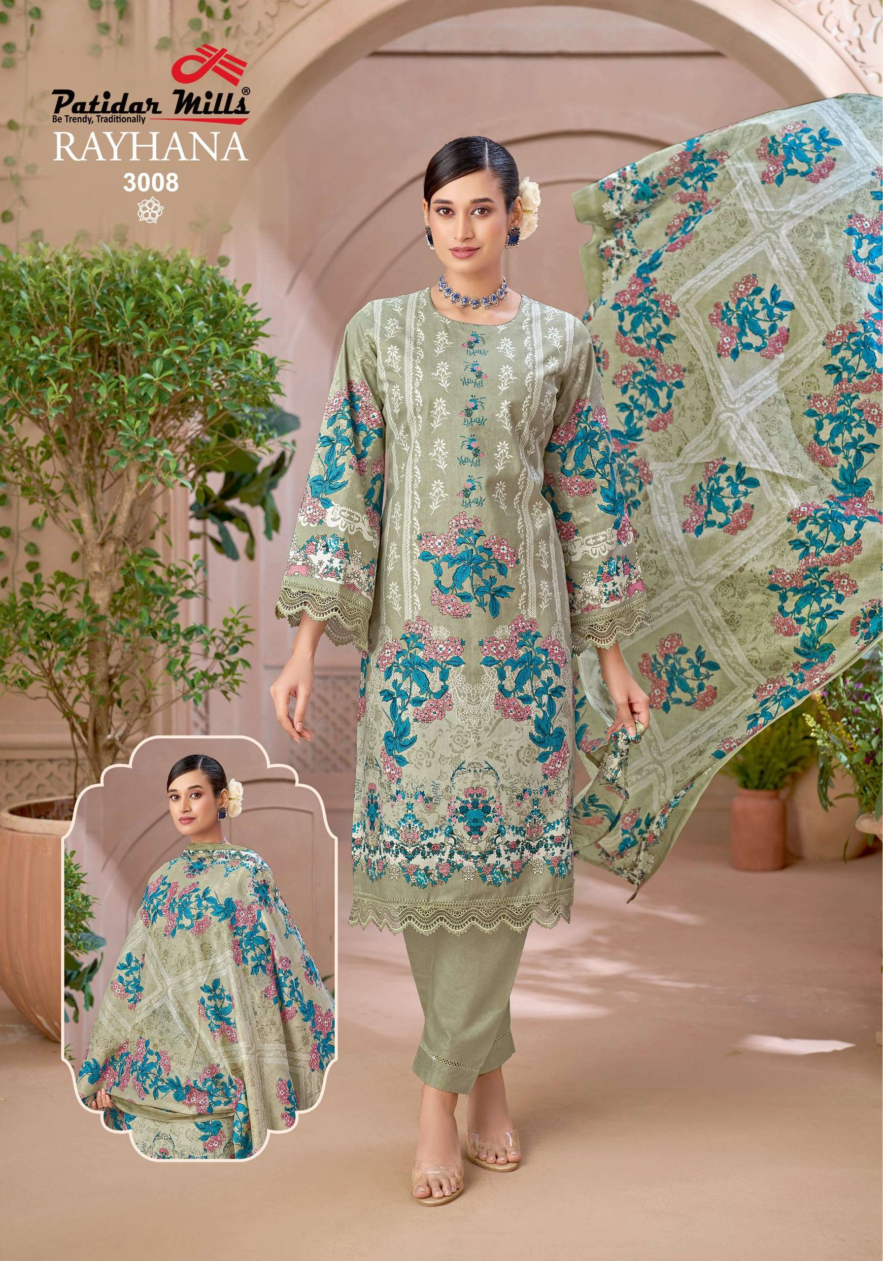 PATIDAR MILLS RAYHANA VOL 3 COTTON DIGITAL PRINT SALWAR SUIT