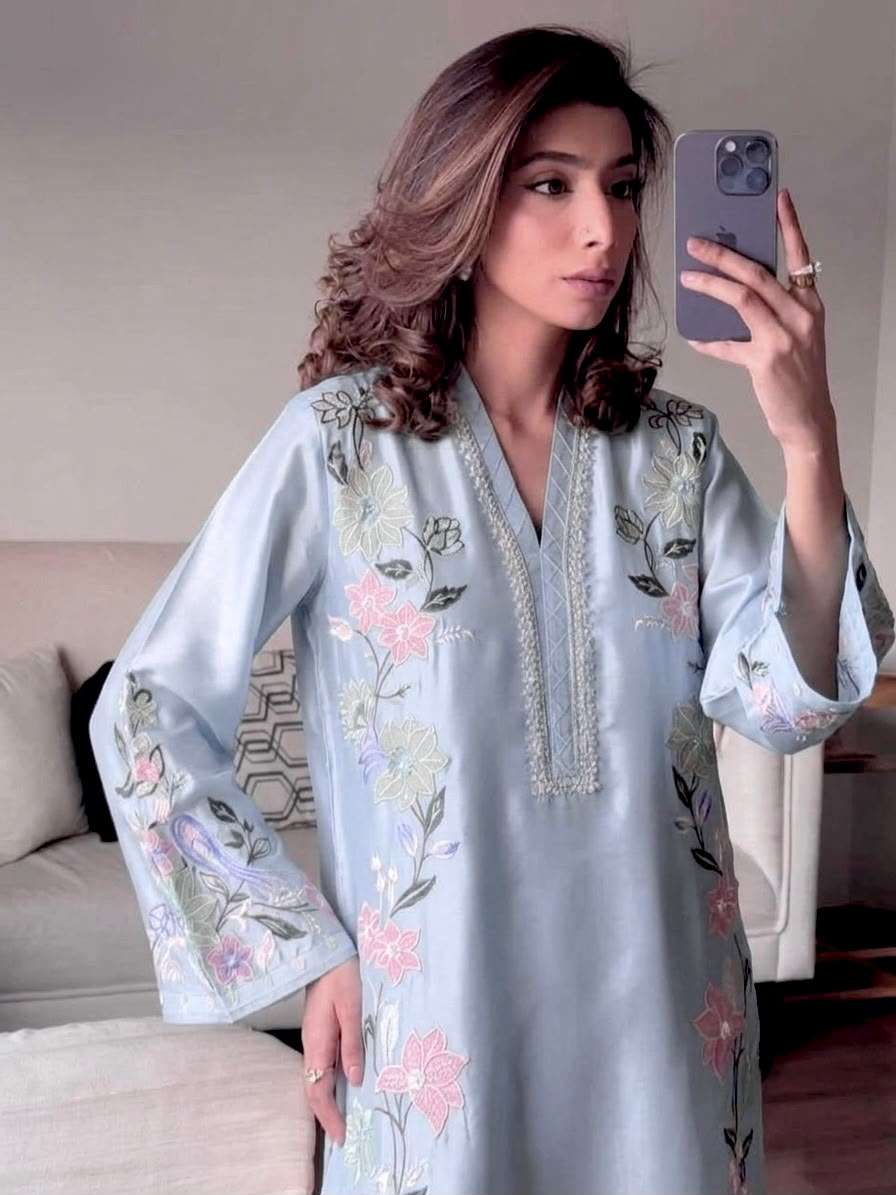 PD 1164 SILK BEAUTIFUL DESIGNER LOOK PARTY WEAR SUIT