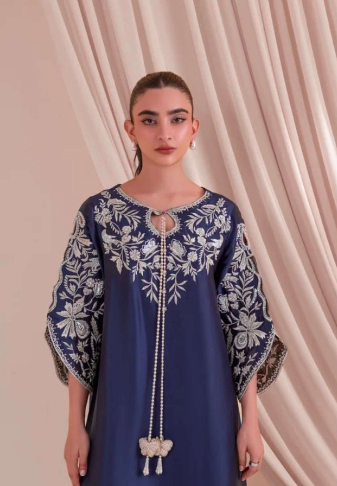PD 1180 SATIN RAYON FABRIC BEAUTIFUL DESIGNER LOOK PARTY WEAR LADIES KAFTAN STYLE SUIT