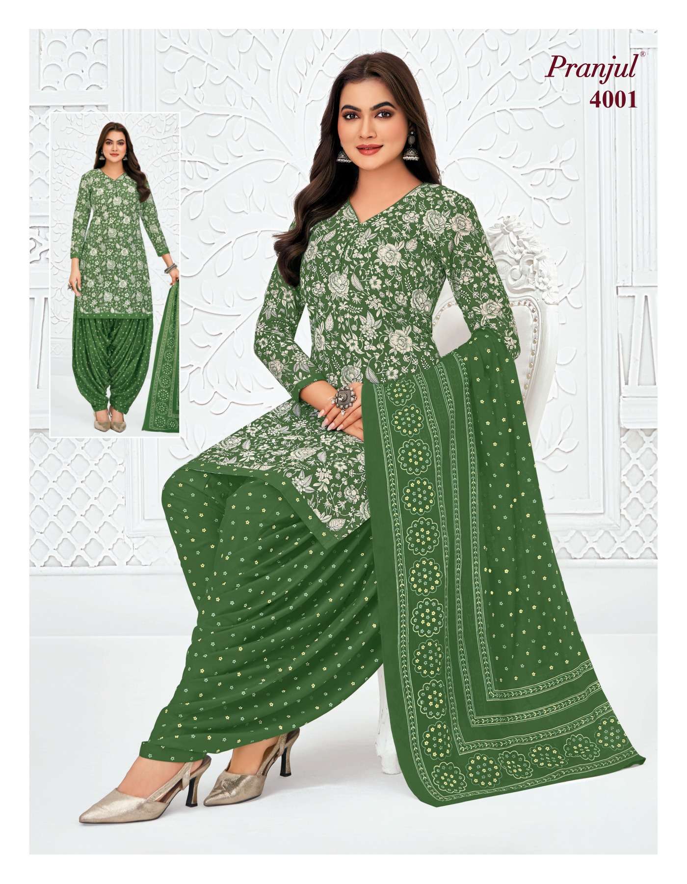 PRANJUL FASHION PRIYANSHI VOL 40 COTTON PRINTED PATIYALA DRESS 